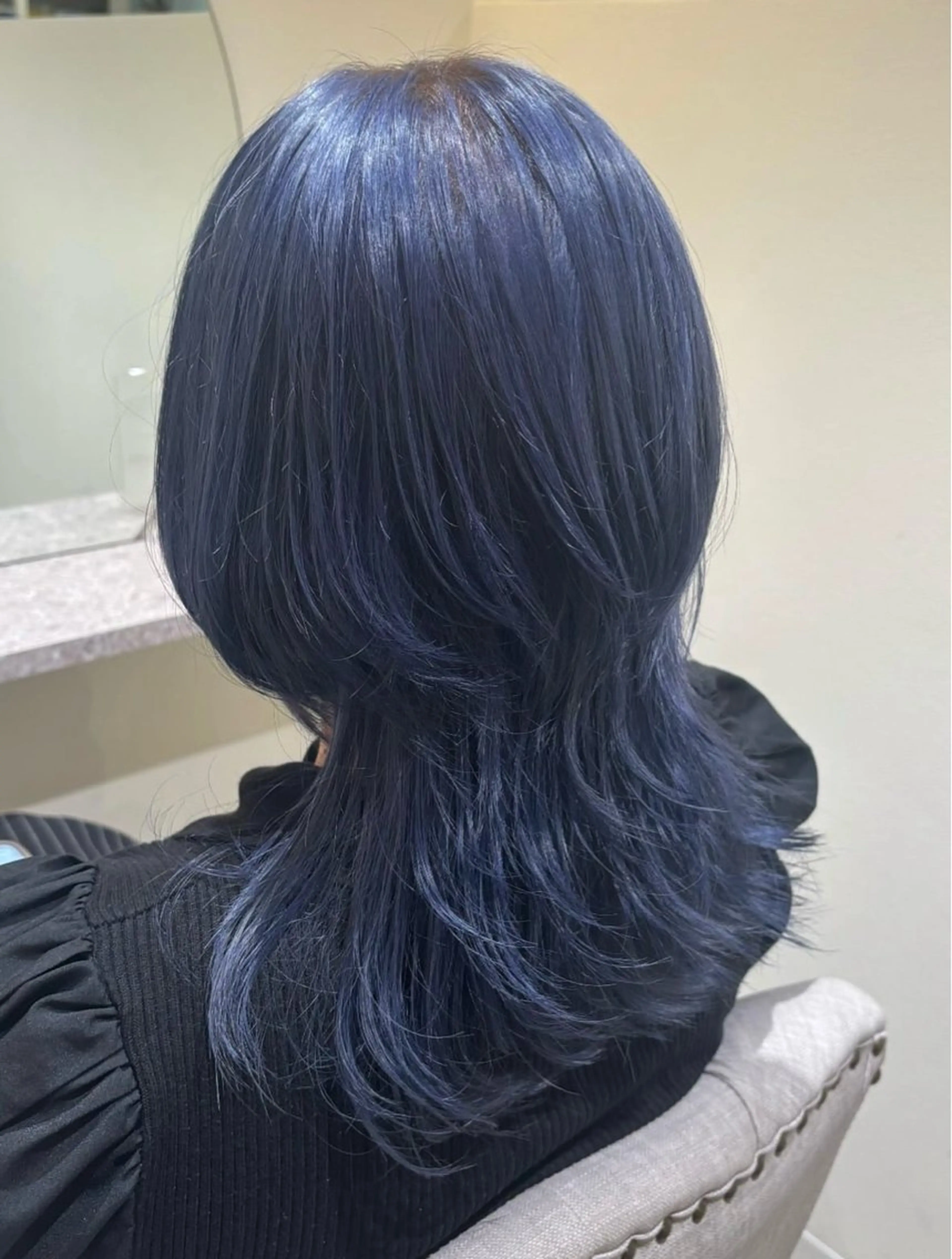 セミロング カラー LEAPS adore都島店所属・みゆう 都島/透明感のヘアスタイル