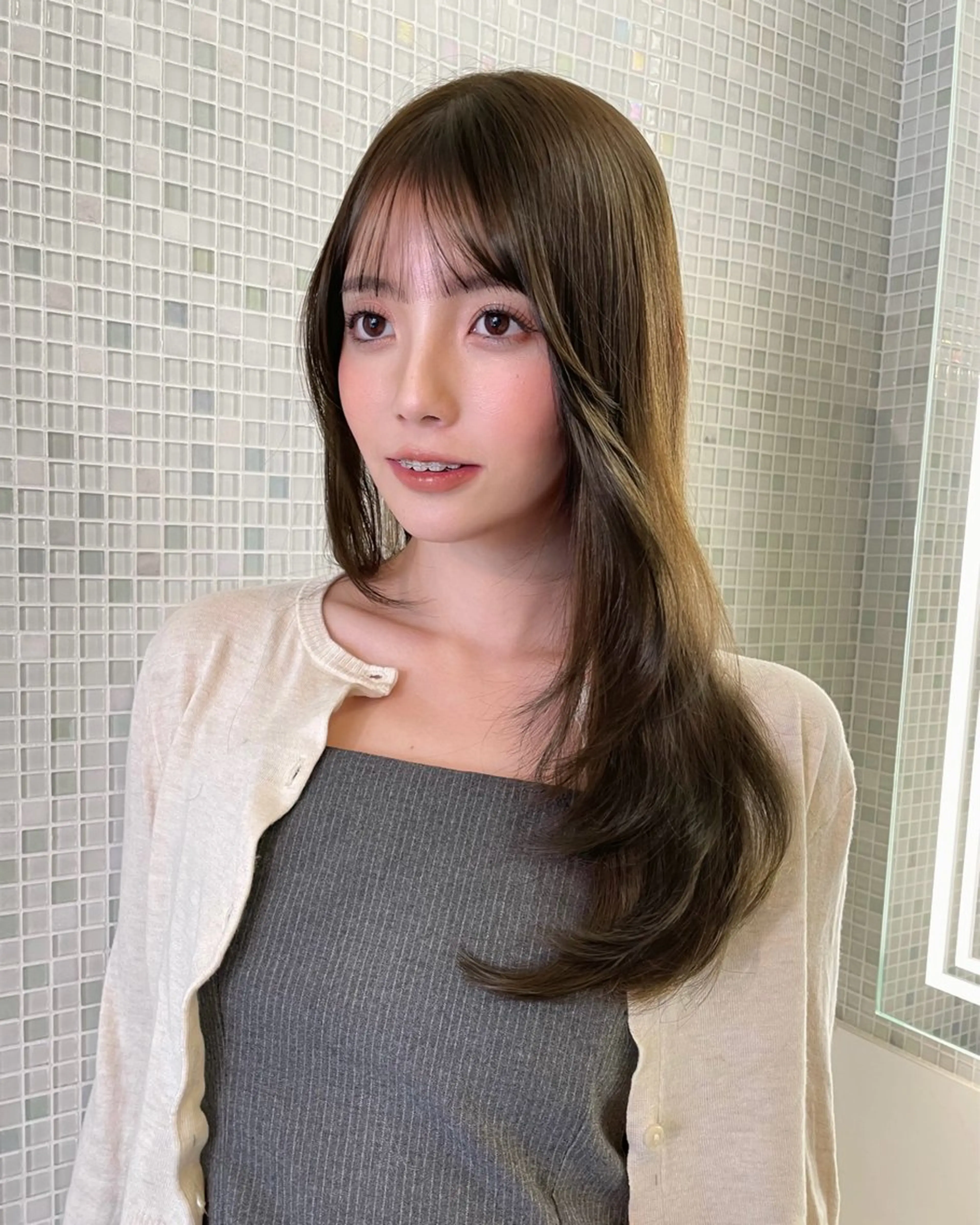 ロング カラー ダブルカラー レイヤーカット 別府 凜🎀shachuのヘアスタイル