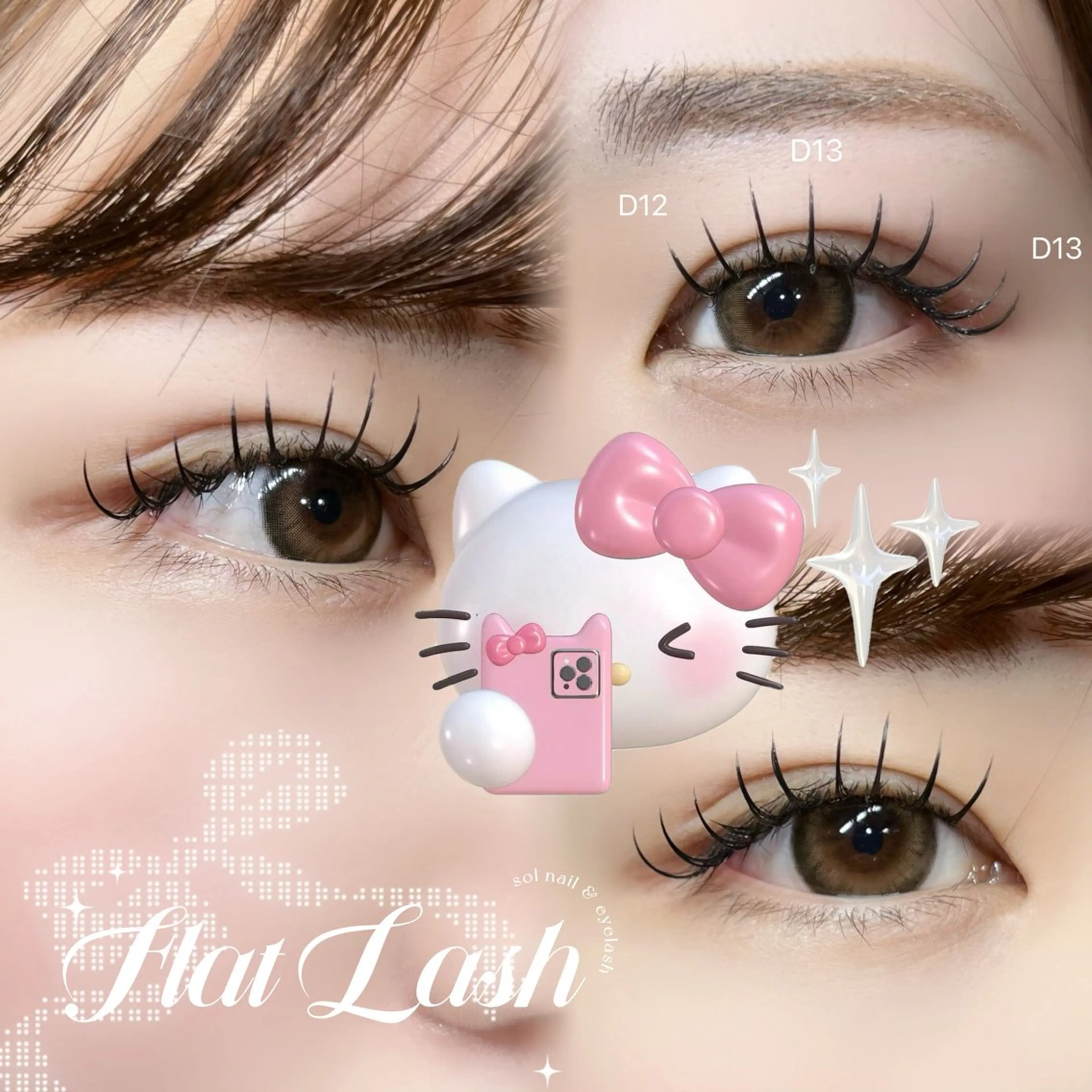 【12限定】𝘧𝘭𝘢𝘵 𝘭𝘢𝘴𝘩 140本(𝘤𝘰𝘭𝘰𝘳変更¥0)👀✨️の写真