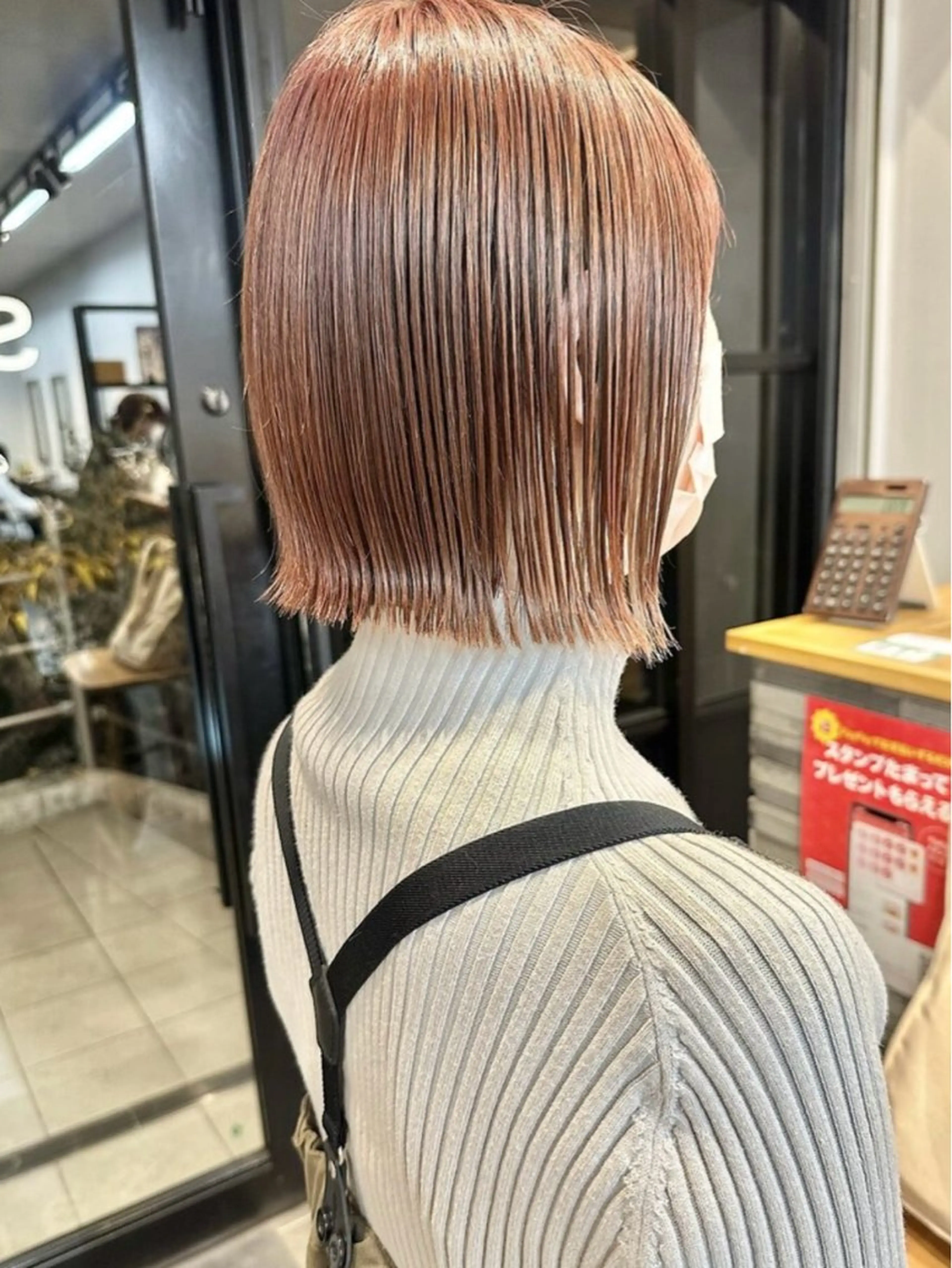 ショート ワンレンボブ ショートボブ アッシュ ボブ くびれヘア カット トリートメント sand PALCE 仙台店所属・🎴イトウユウ🎴 ボブ/仙台のヘアスタイル