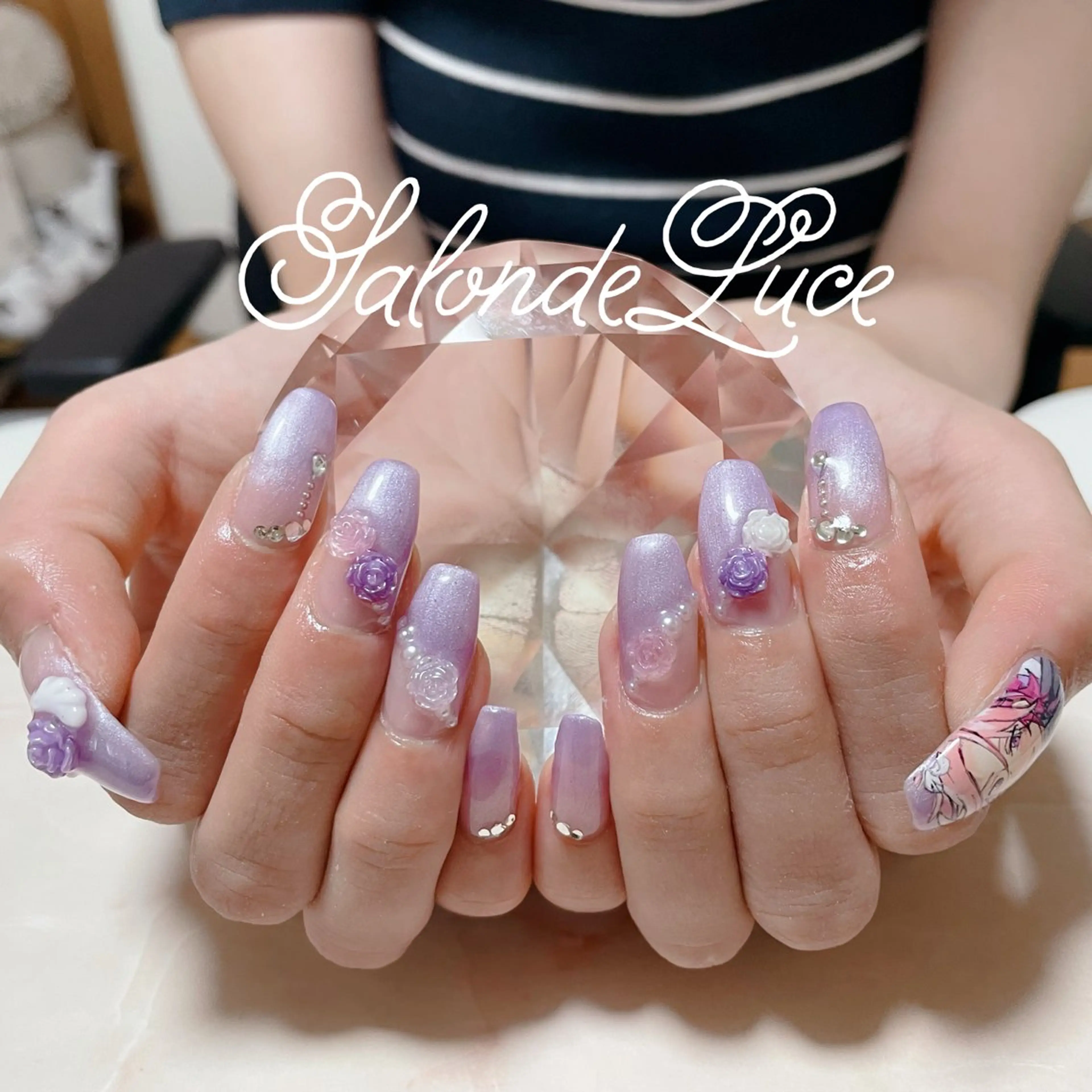 ネイル フレンチネイル グラデーション Salon de Luceのネイルデザイン