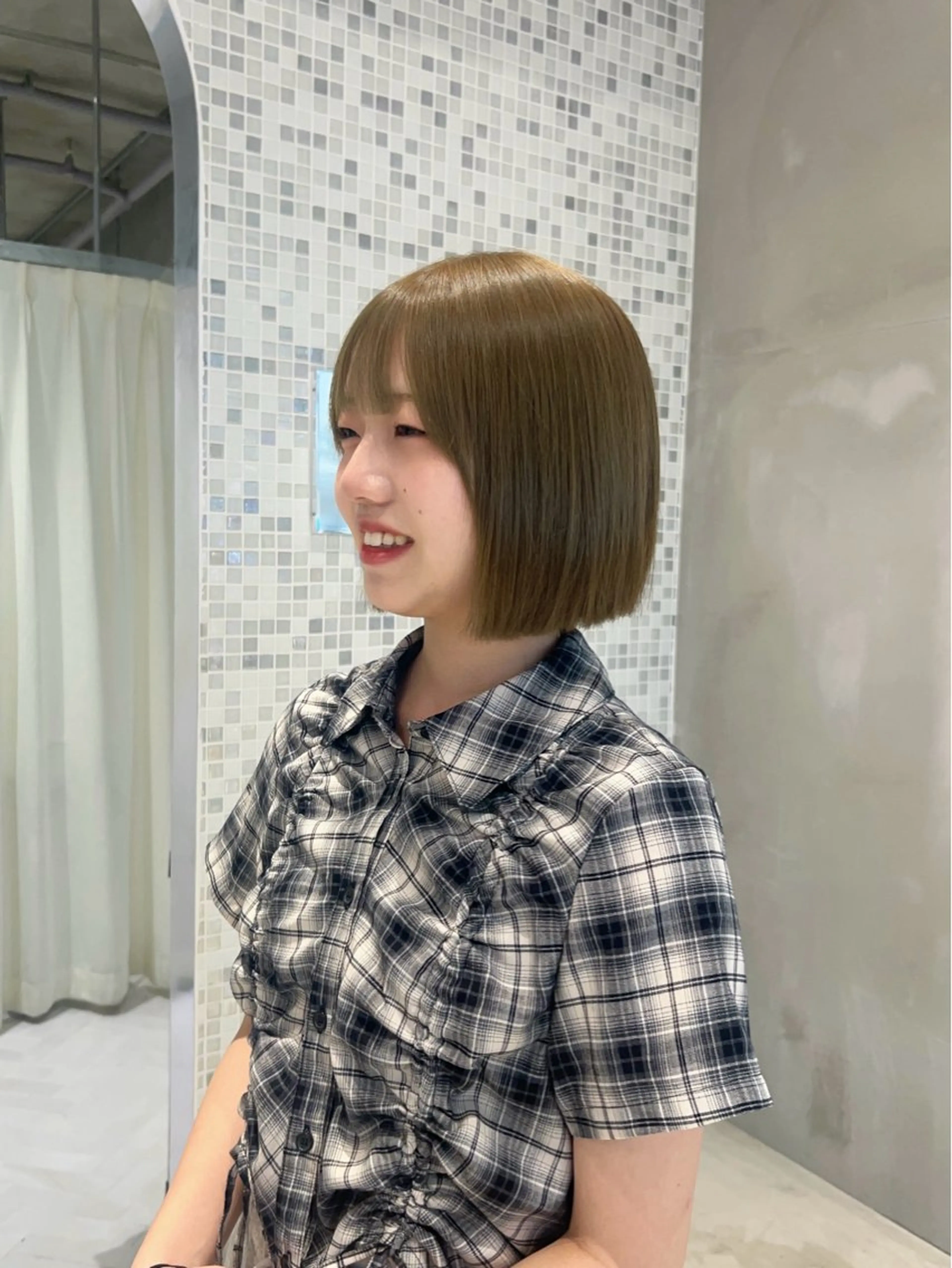 切りっぱなしカット＋ワンカラー🌍※営業後限定の写真