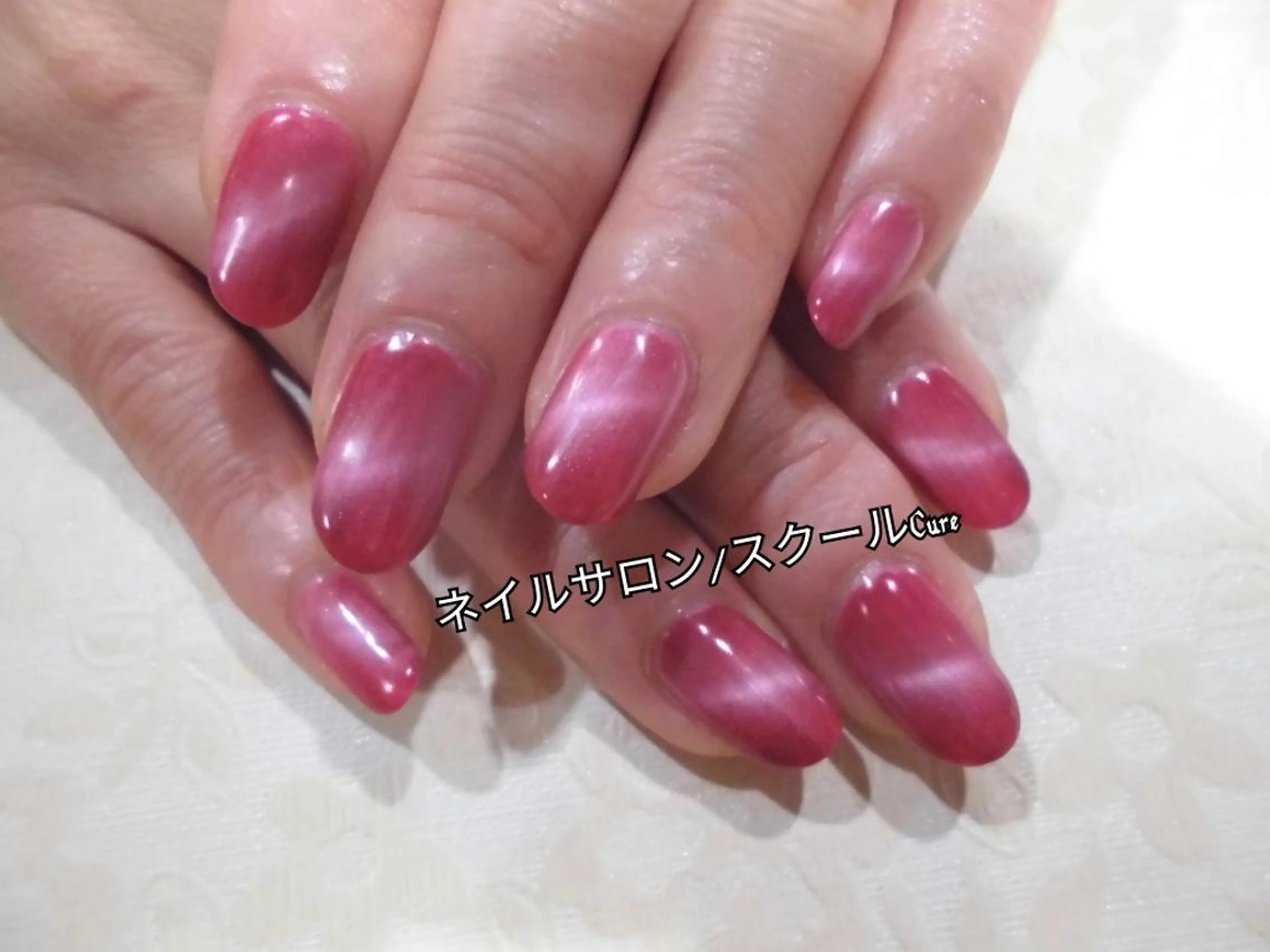 ミディアム ネイル マグネットネイル ネイルサロン Cureのネイルデザイン