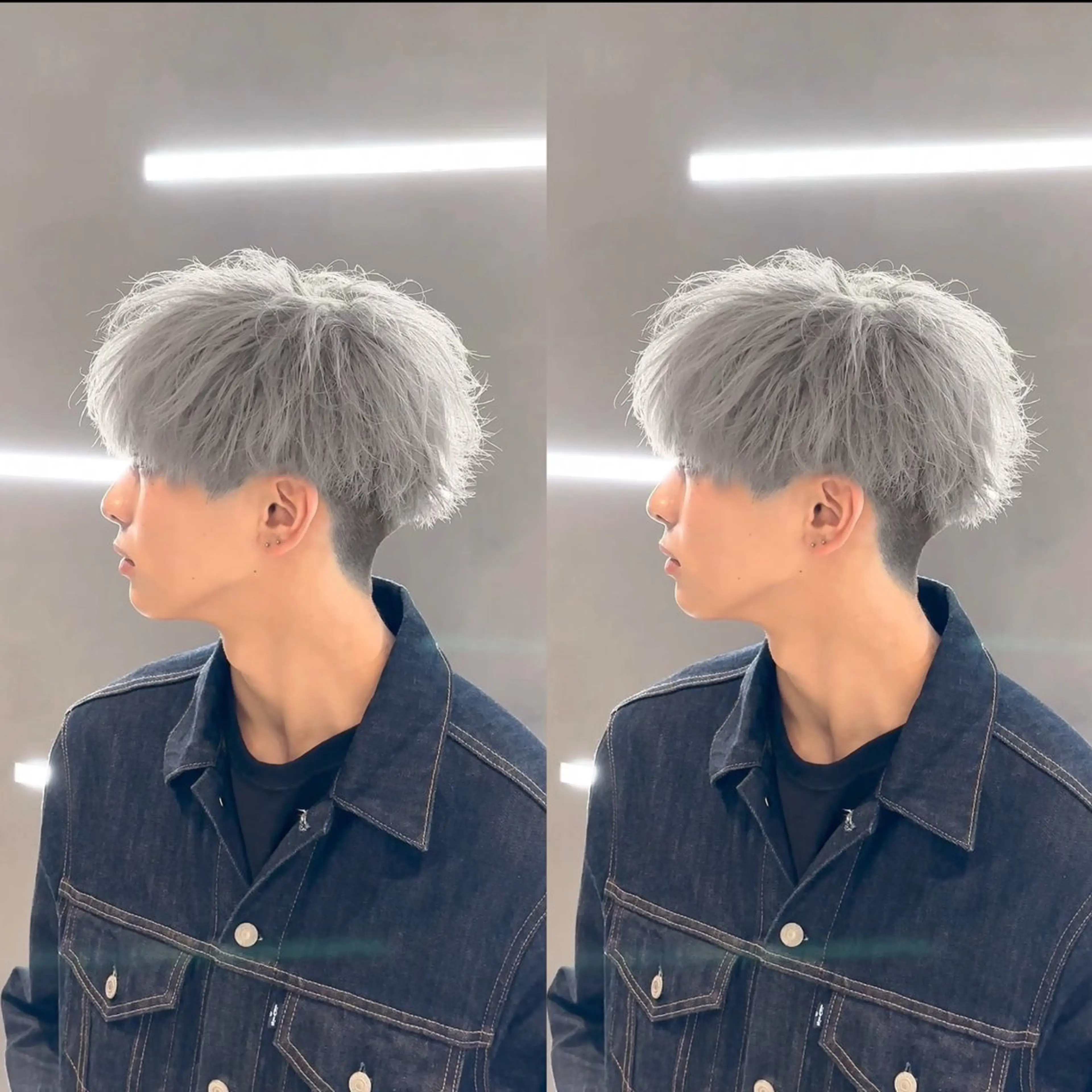 ショート カラー メンズ メンズブリーチ メンズハイトーン マッシュ ブリーチ ハイトーンカラー カット ヘアカラー トリートメント 渋谷✨メンズ特価✨ 泉　龍之介のヘアスタイル