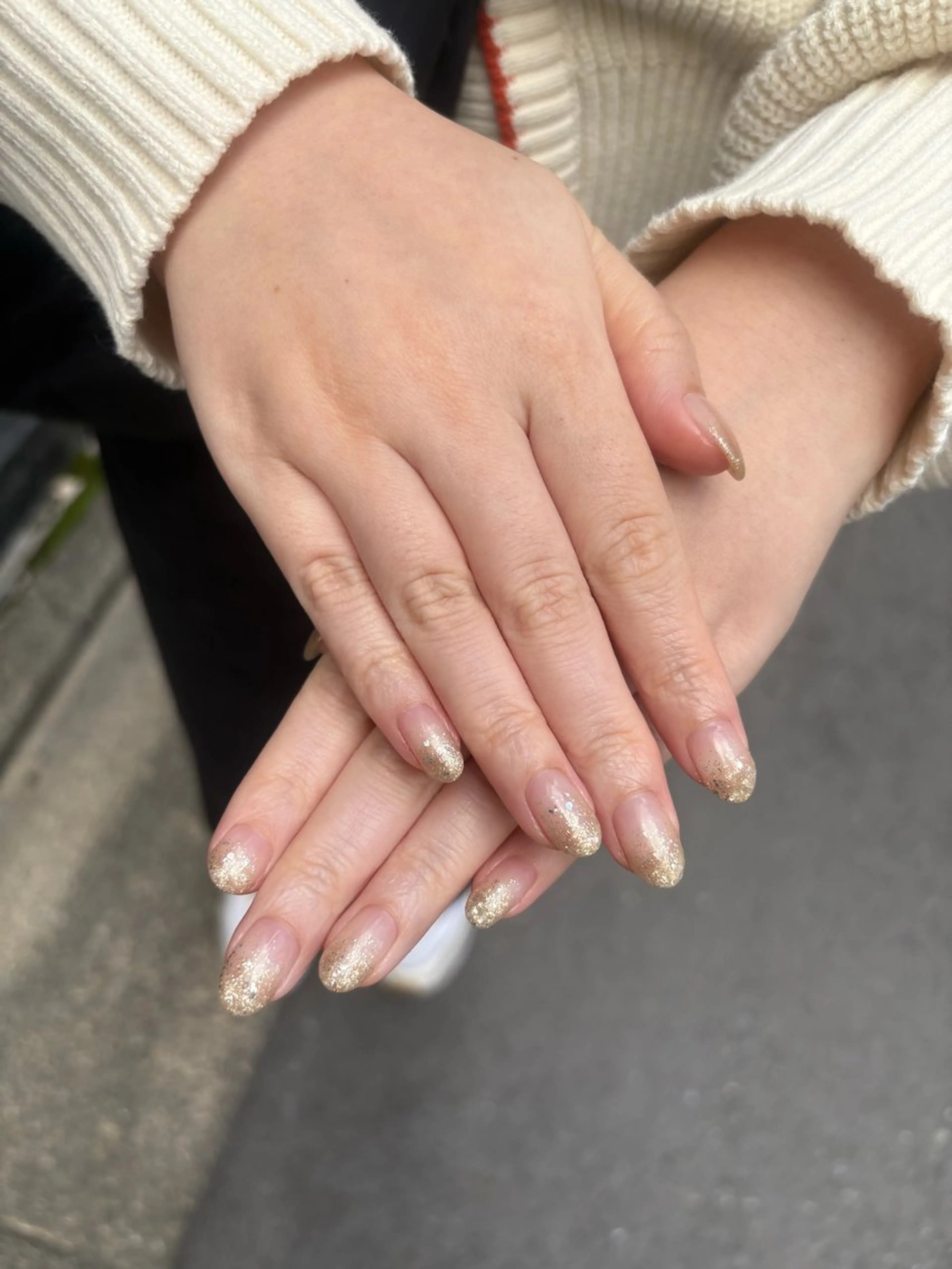 【ネイルモデルクーポン】オフ無しグラデーションネイルの写真