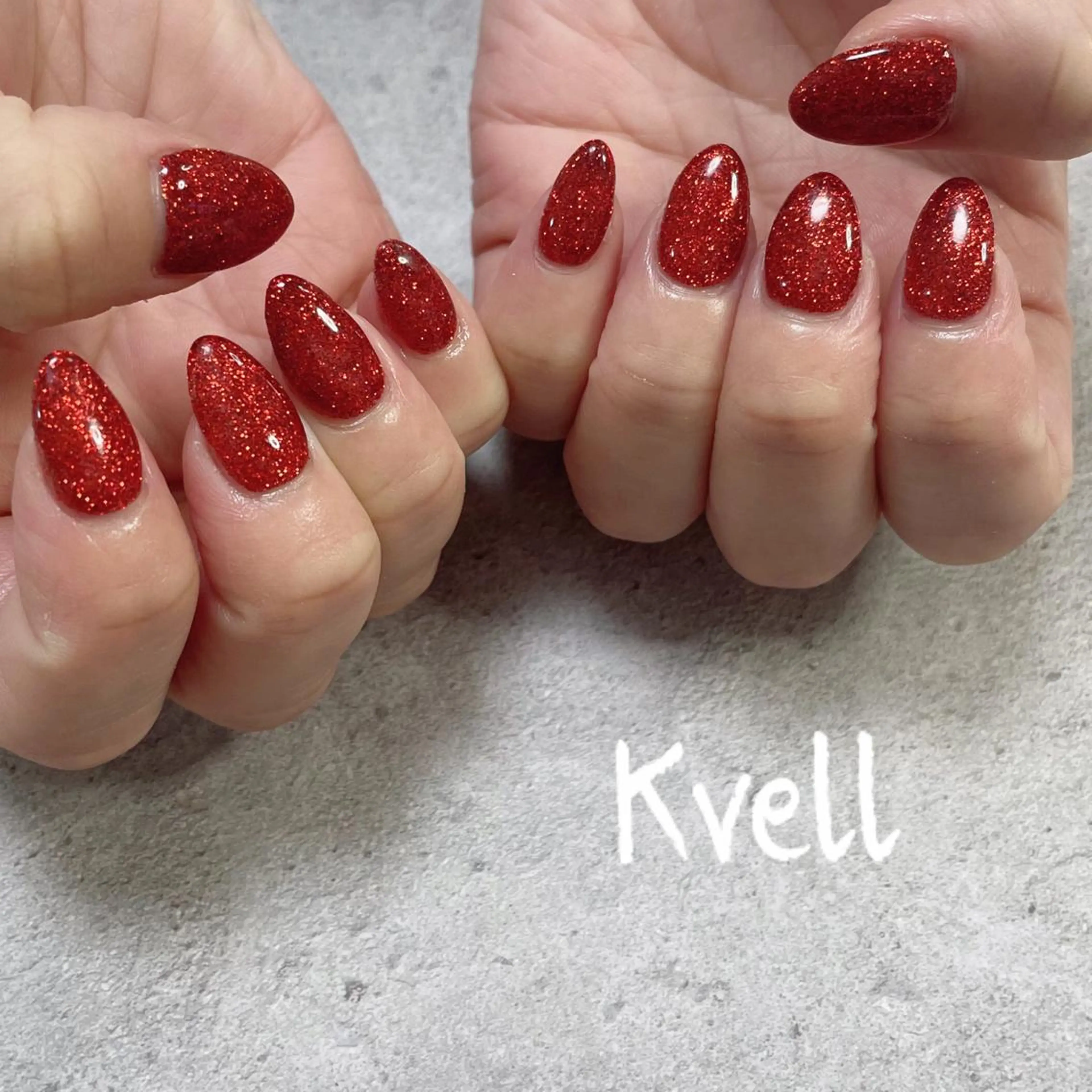 ネイル ラメ(グリッター) ワンカラーネイル ハンドネイル nail salon  Kvell所属・nailsalon Kvellのネイルデザイン