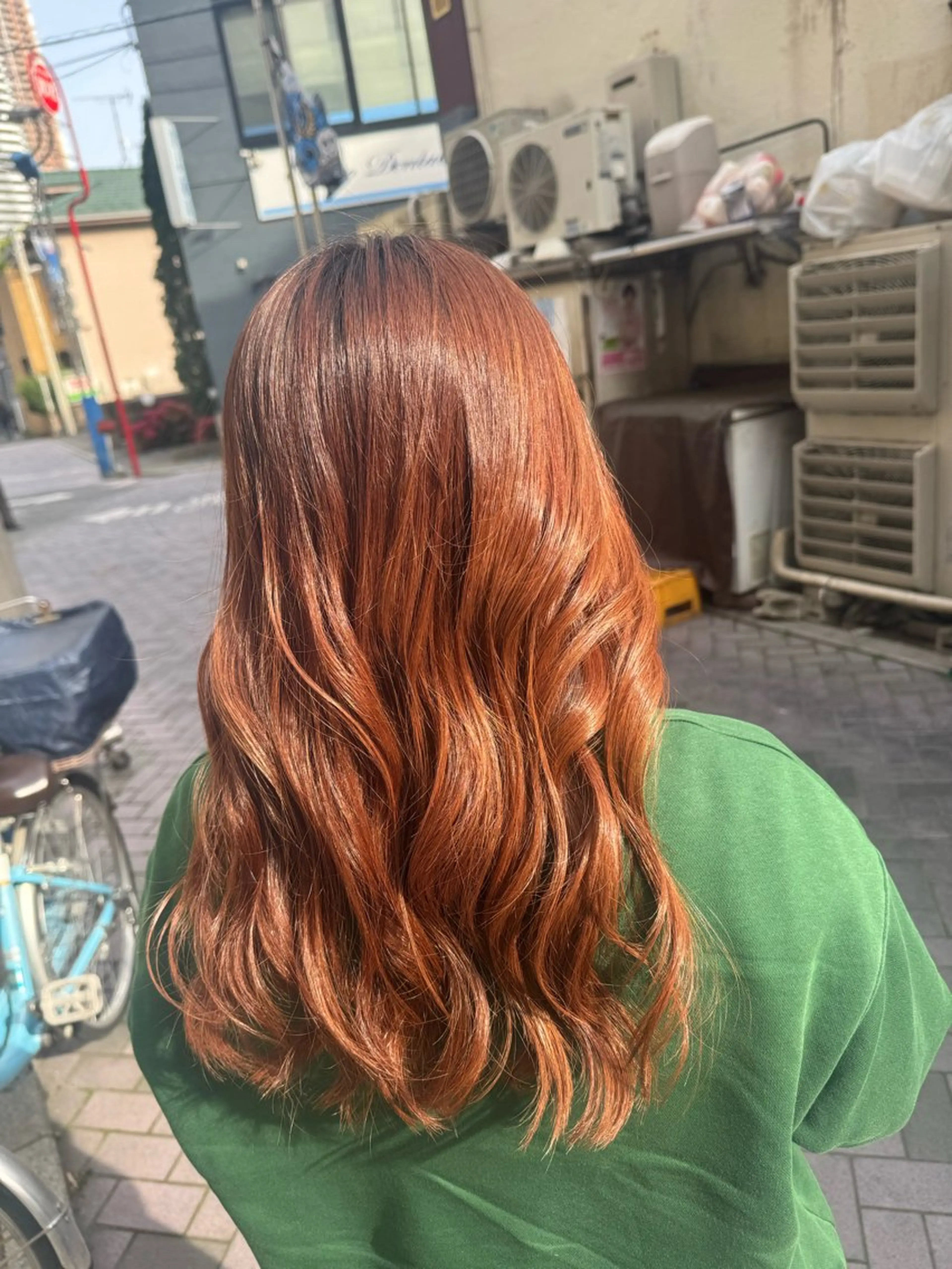 カラー ハイトーンカラー オレンジ ピンクカラー ヘアカラー トリートメント TAMMY武蔵小杉所属・河添 麗菜のヘアスタイル