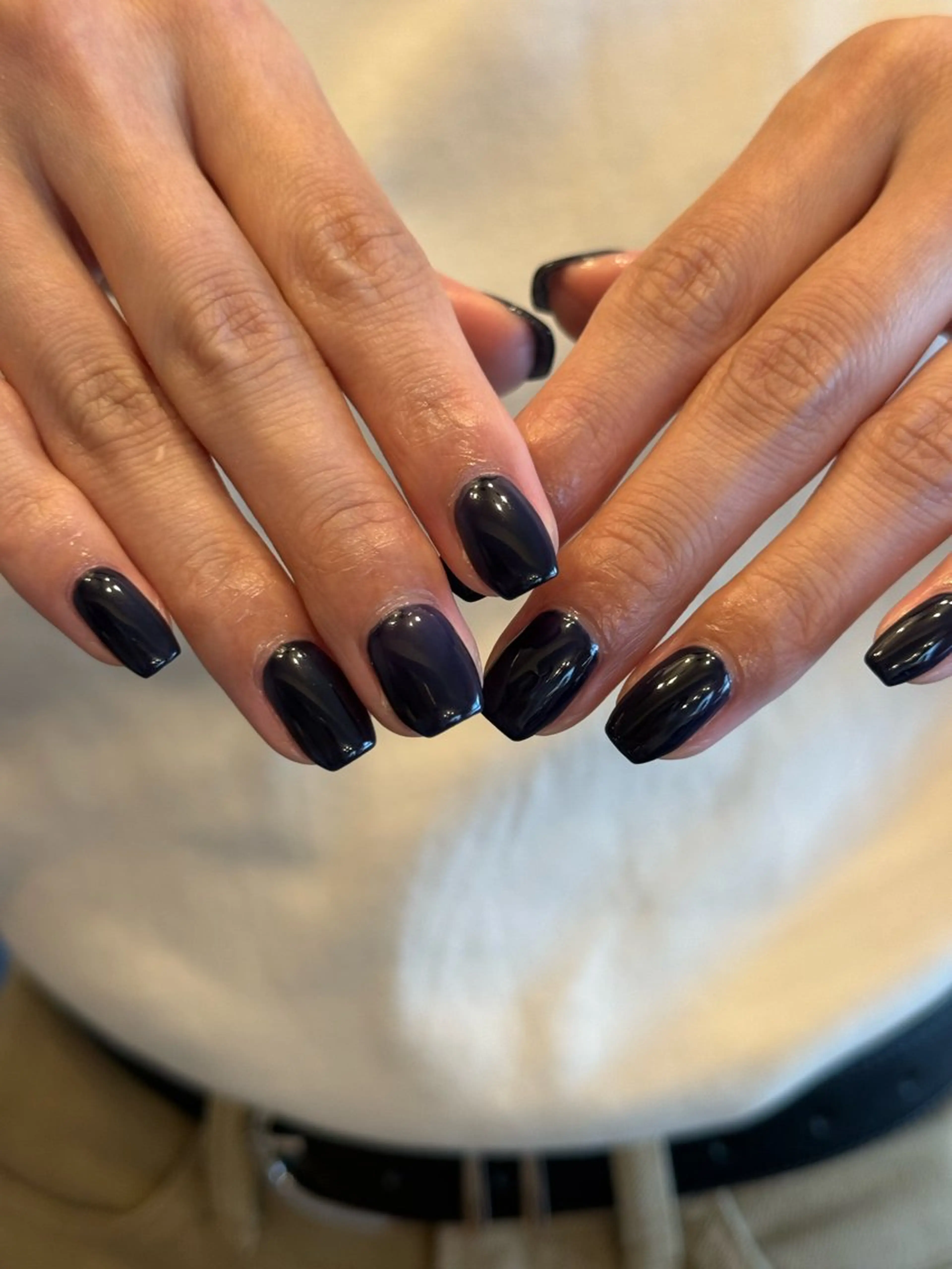 ネイル マグネットネイル ネイビー ハンドネイル filonnail asukaのネイルデザイン