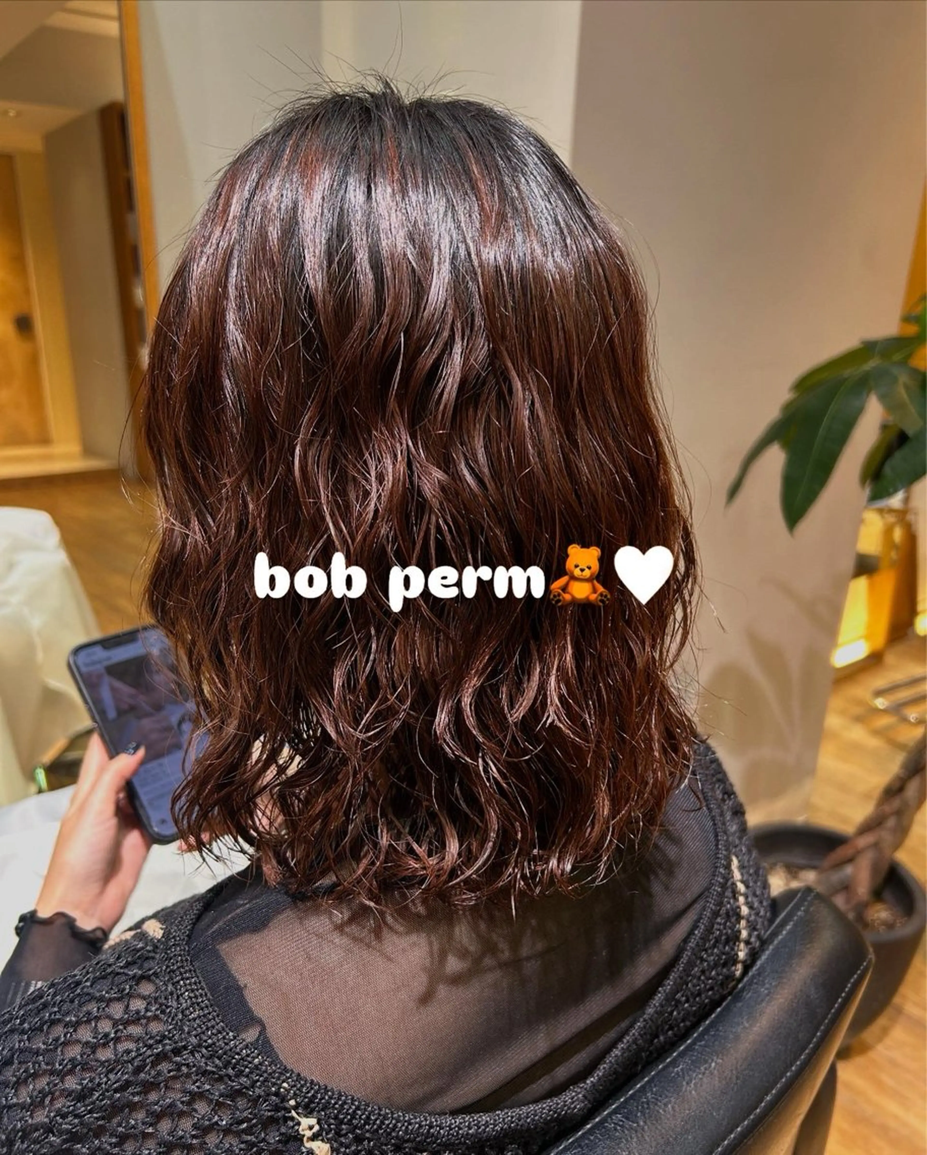 ミディアム ミディアムパーマ ボブ 【モデル募集中】 ななこのヘアスタイル