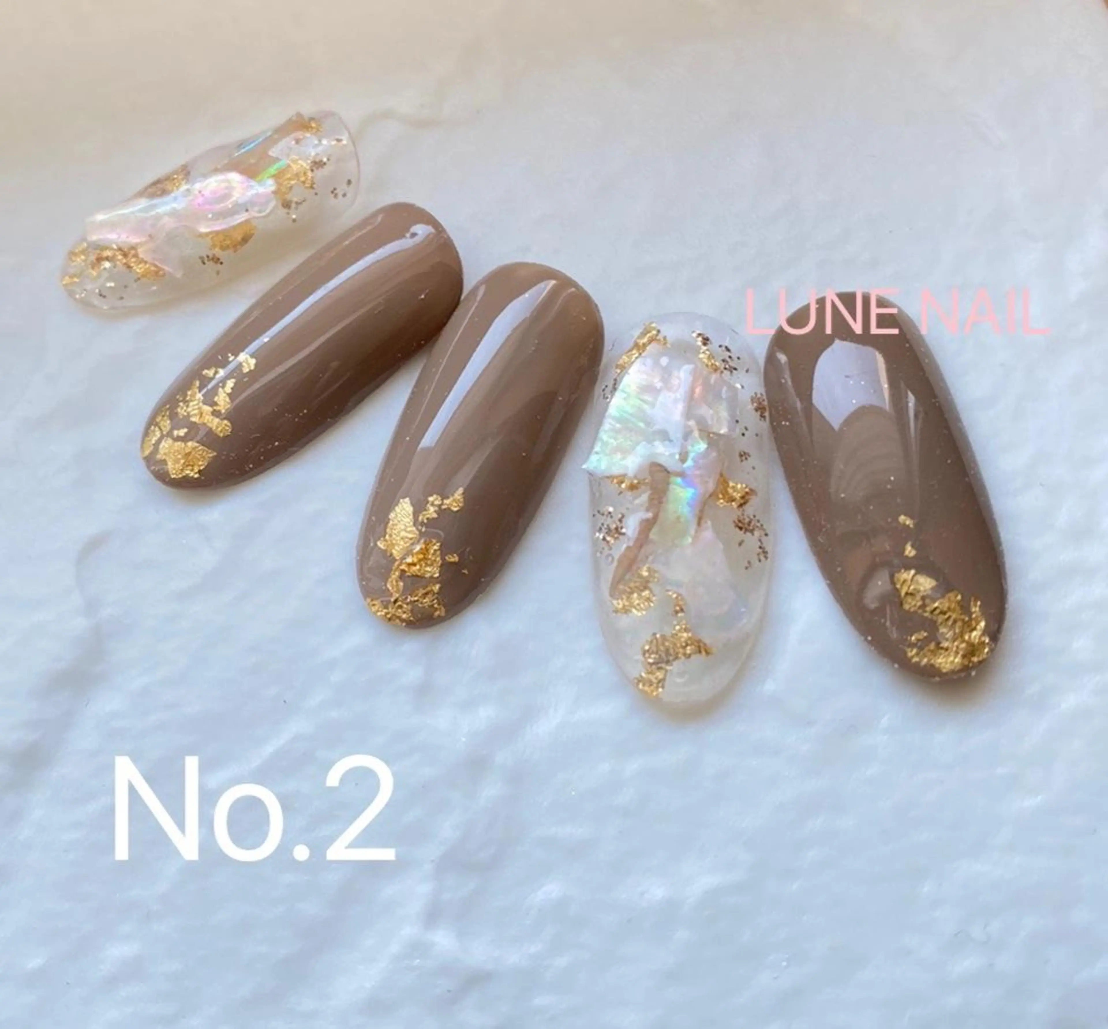 ミディアム ネイル シンプルネイル ハンドネイル lune nail_2017のその他イメージ
