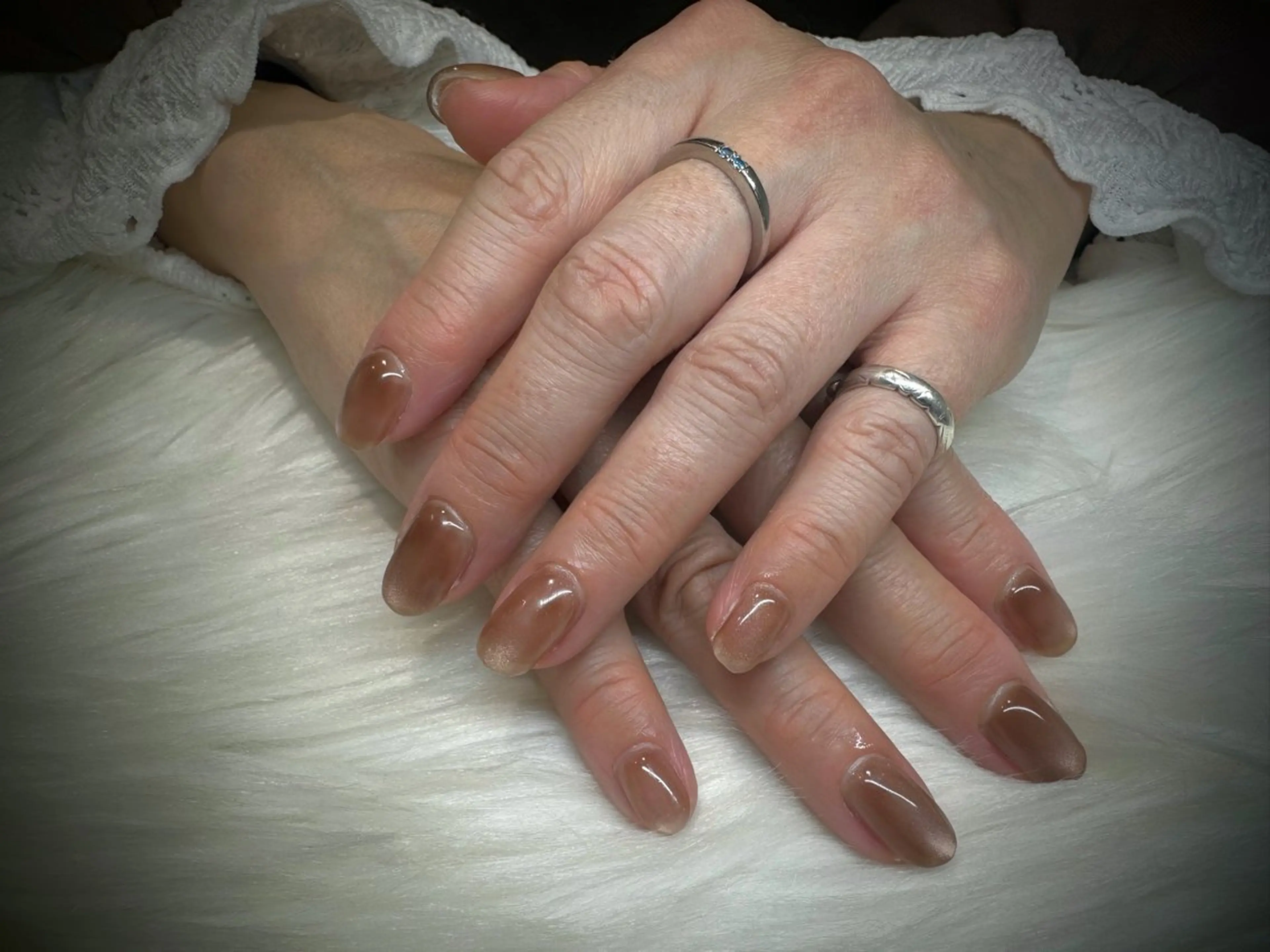 ネイル ブラウン マグネットネイル Viel💅 〜yuki〜のネイルデザイン