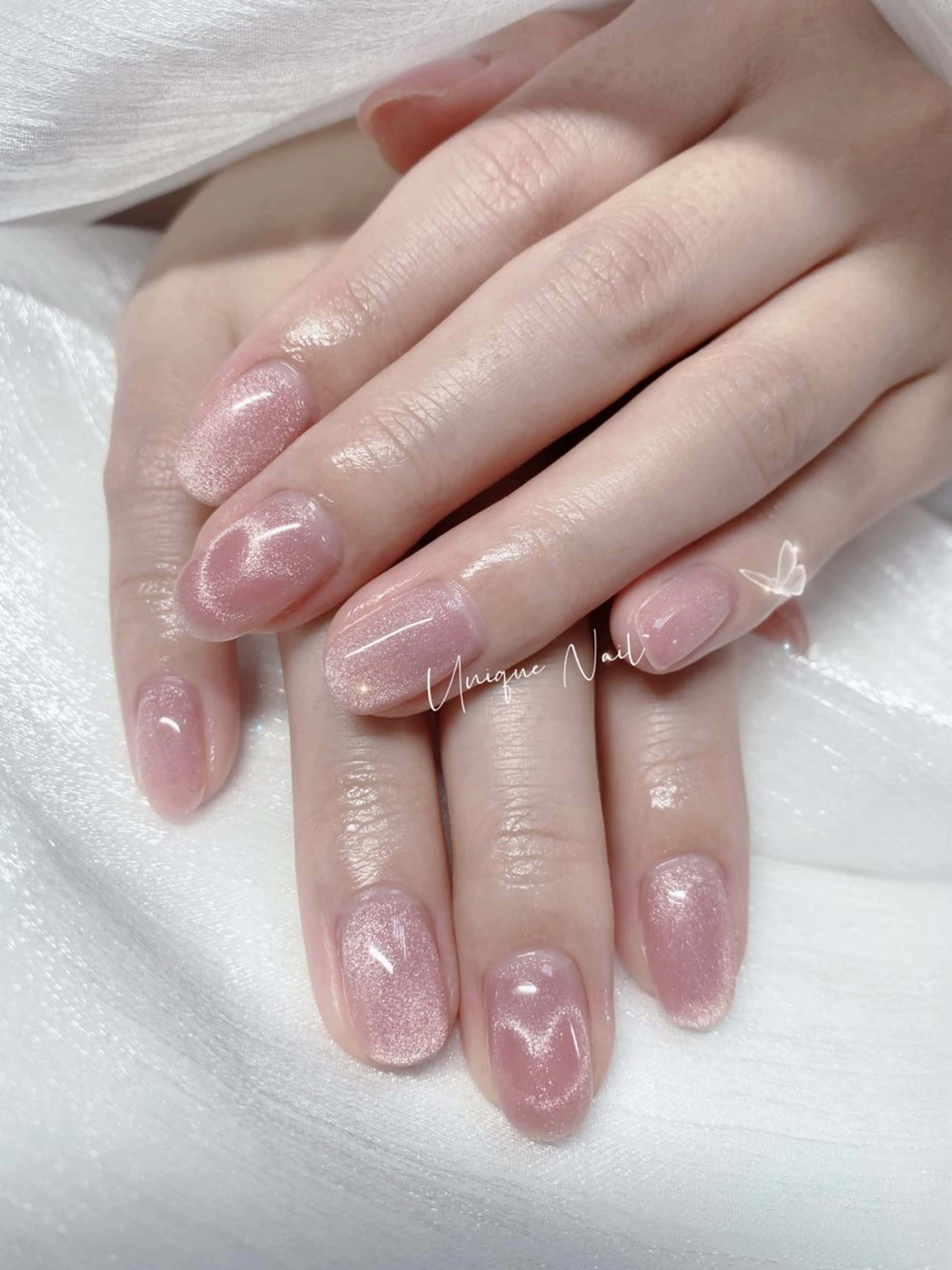 ネイル マグネットネイル ハンドネイル ハンドケア UniqueNail 長さだし専門店のネイルデザイン