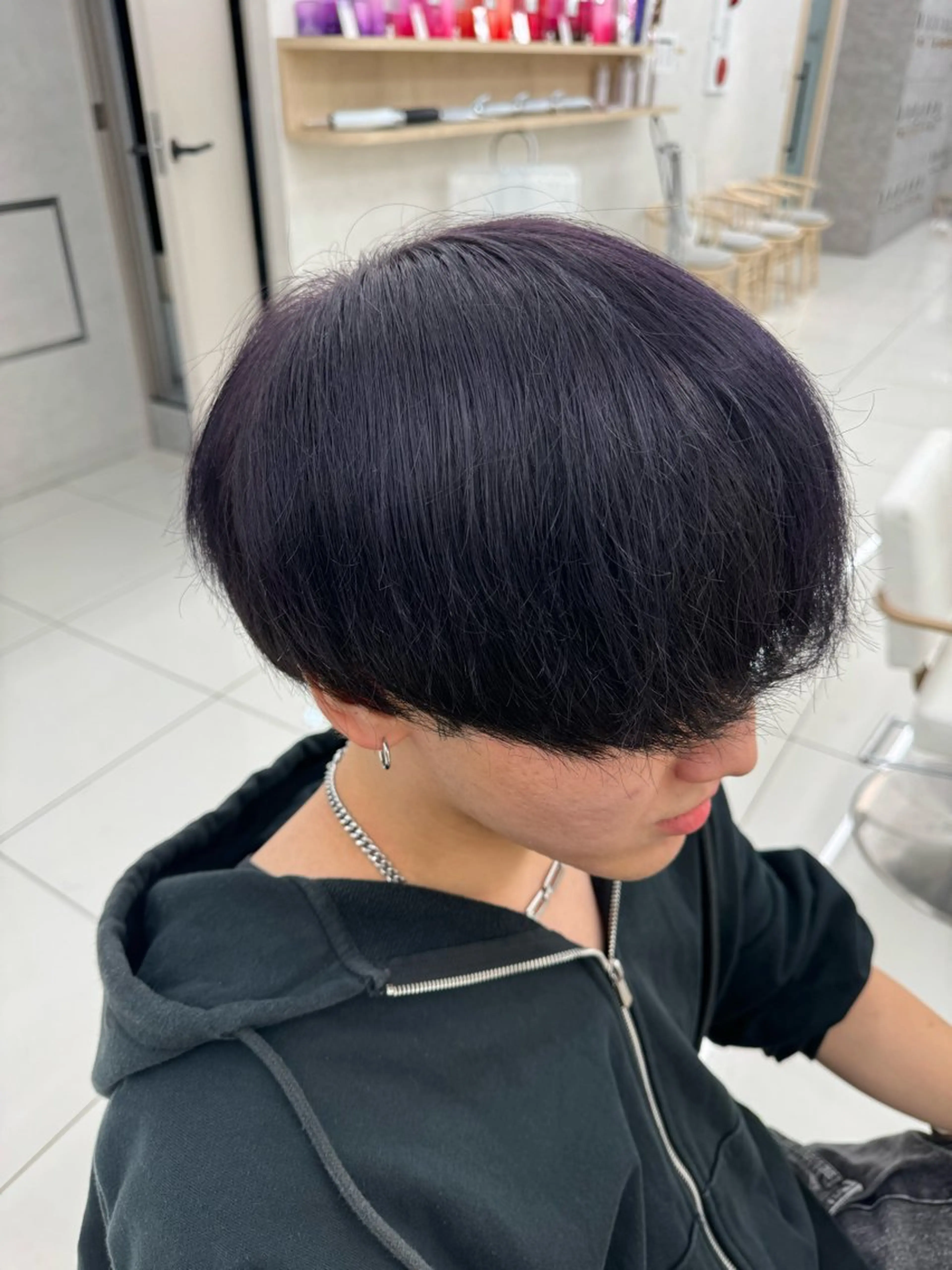 ショート ヘアカラー 顔まわりカット/ カラー/西野和裕のヘアスタイル