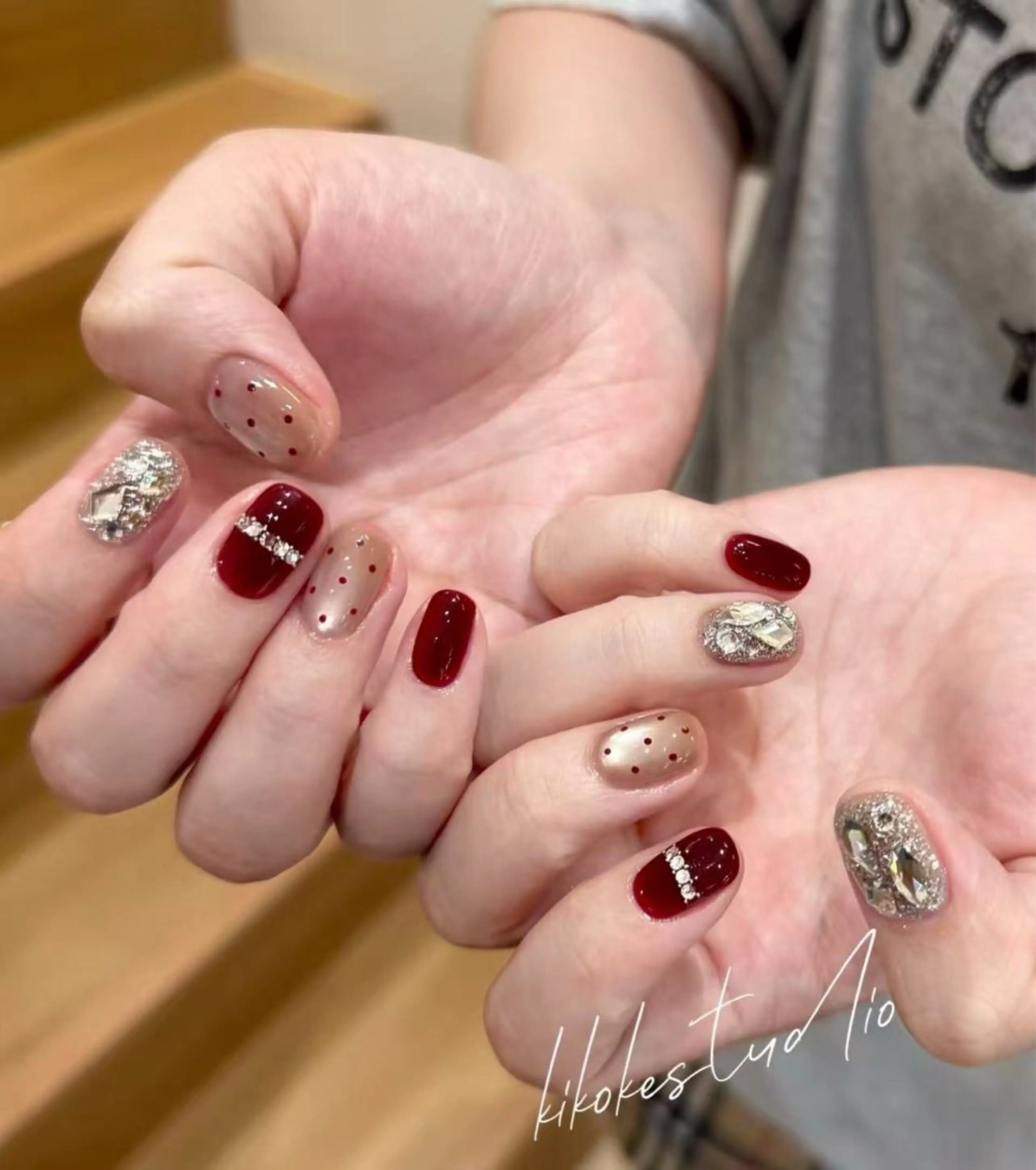 定額ネイル💅メニュー写真デザイン★🌸人気💕 冬限定の雪花ネイル7の写真