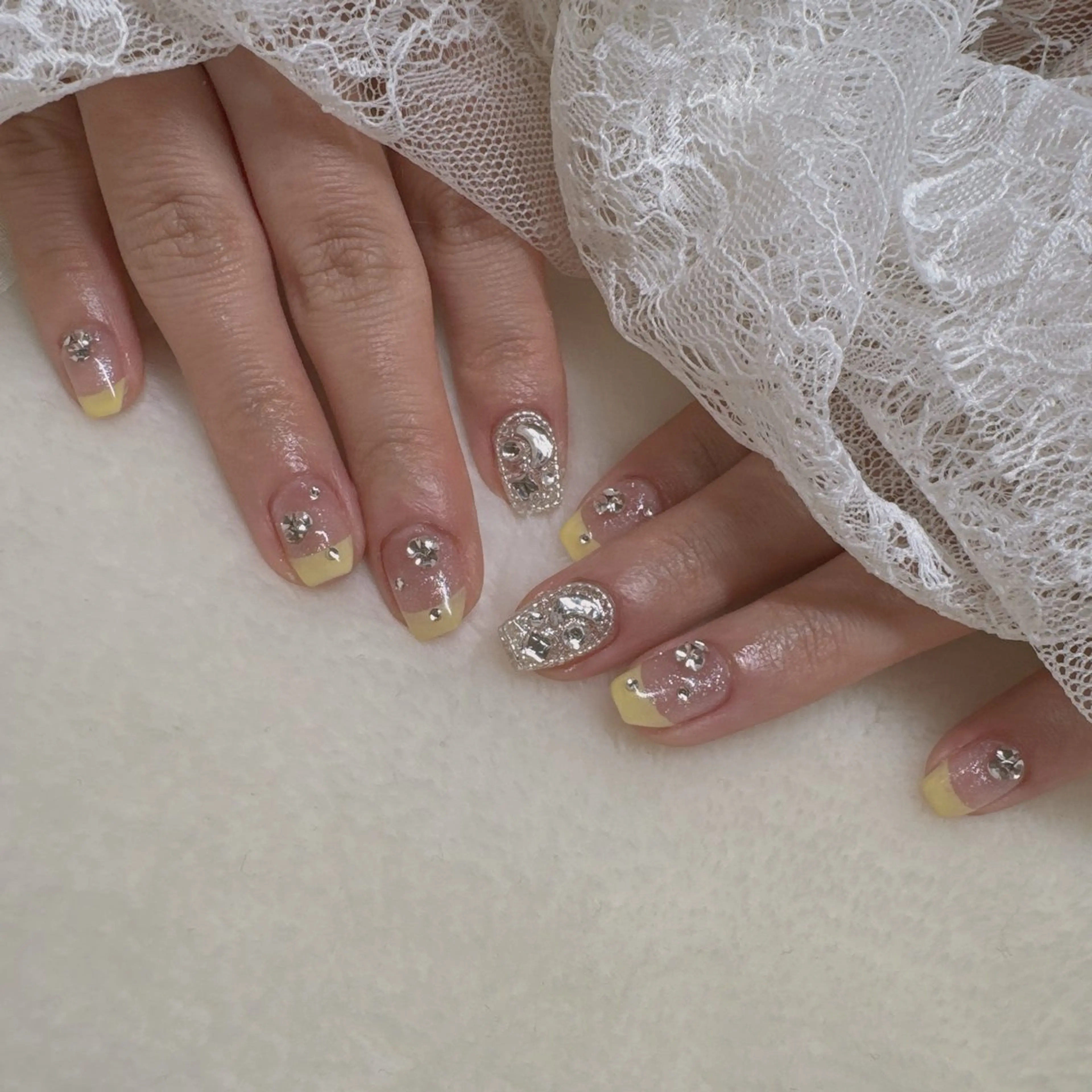 ネイル ハンドネイル 韓国ネイル/ワンホン ネイル🎀表参道3分のネイルデザイン