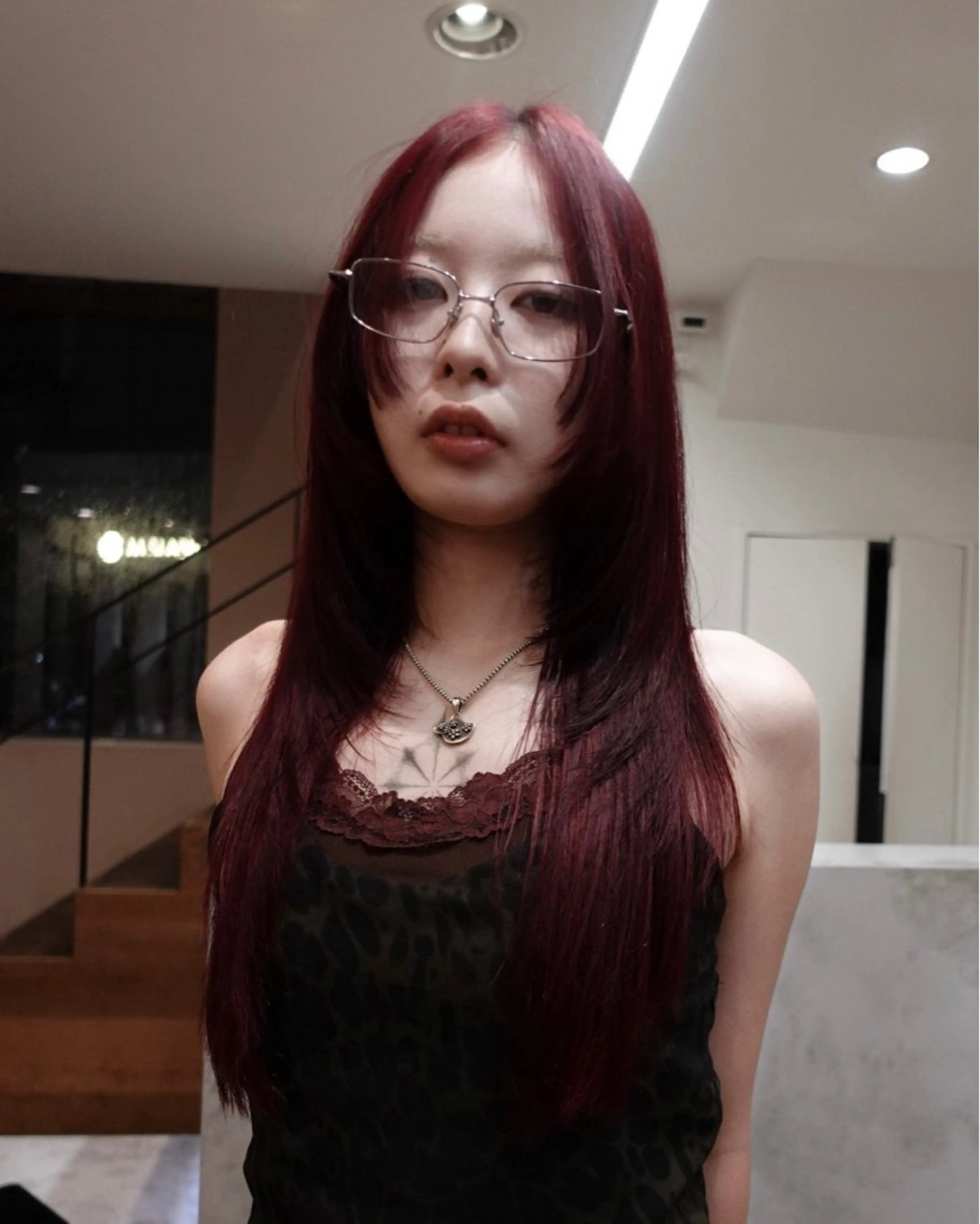 ロング ヘアカラー トリートメント Null 表参道所属・岩下昂世/ ハイトーン/デザインのヘアスタイル