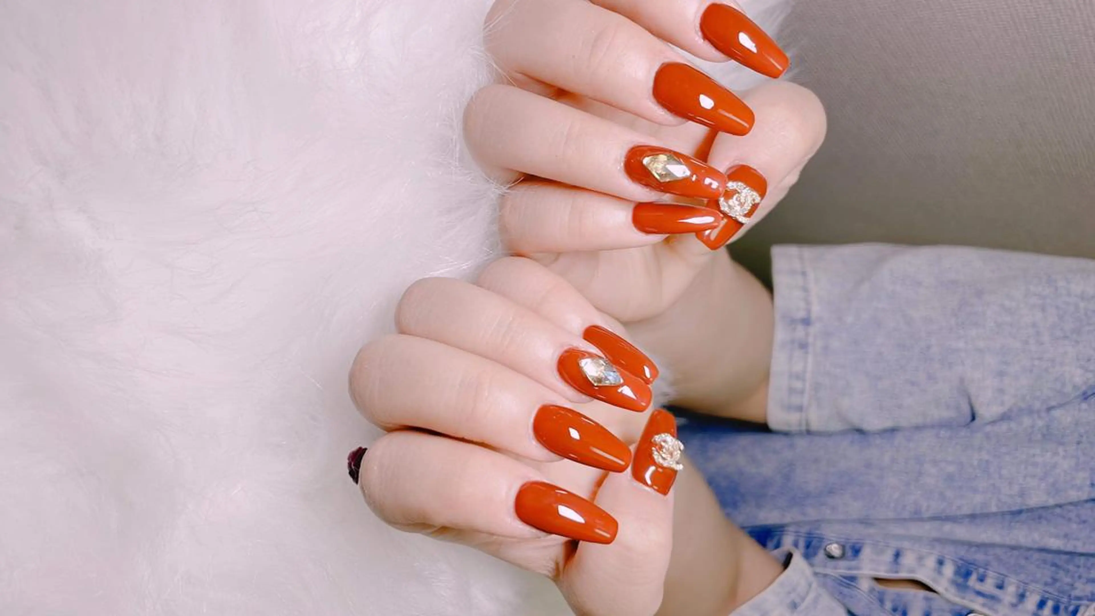 ネイル フレンチネイル ジェルネイル 韓国ネイル マグネットネイル 持ち込み Anh 高田馬場のネイルデザイン