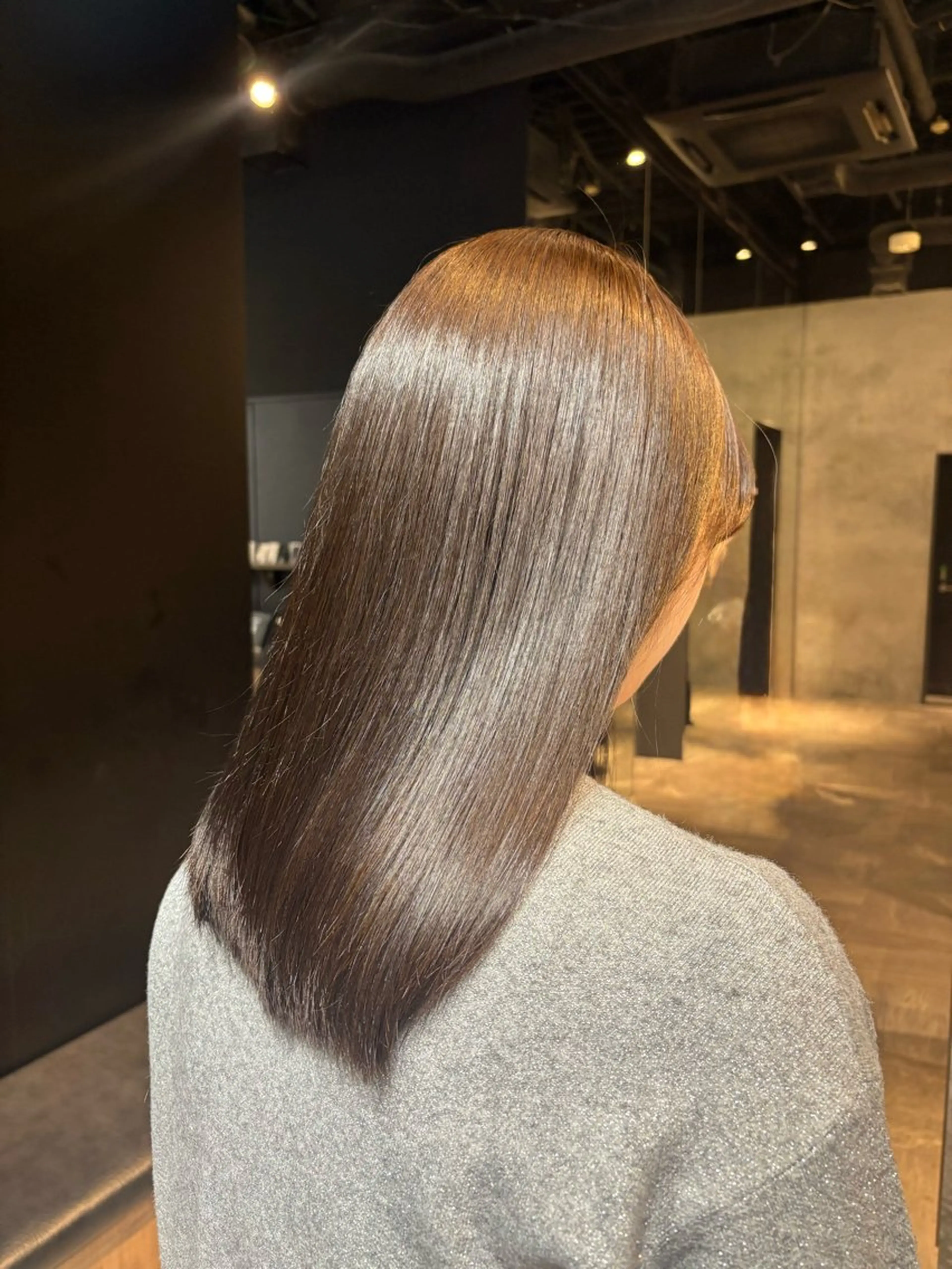 ミディアム カラー ヘアカラー トリートメント 🫧透明感カラー/ 寒色カラー/Risaのヘアスタイル