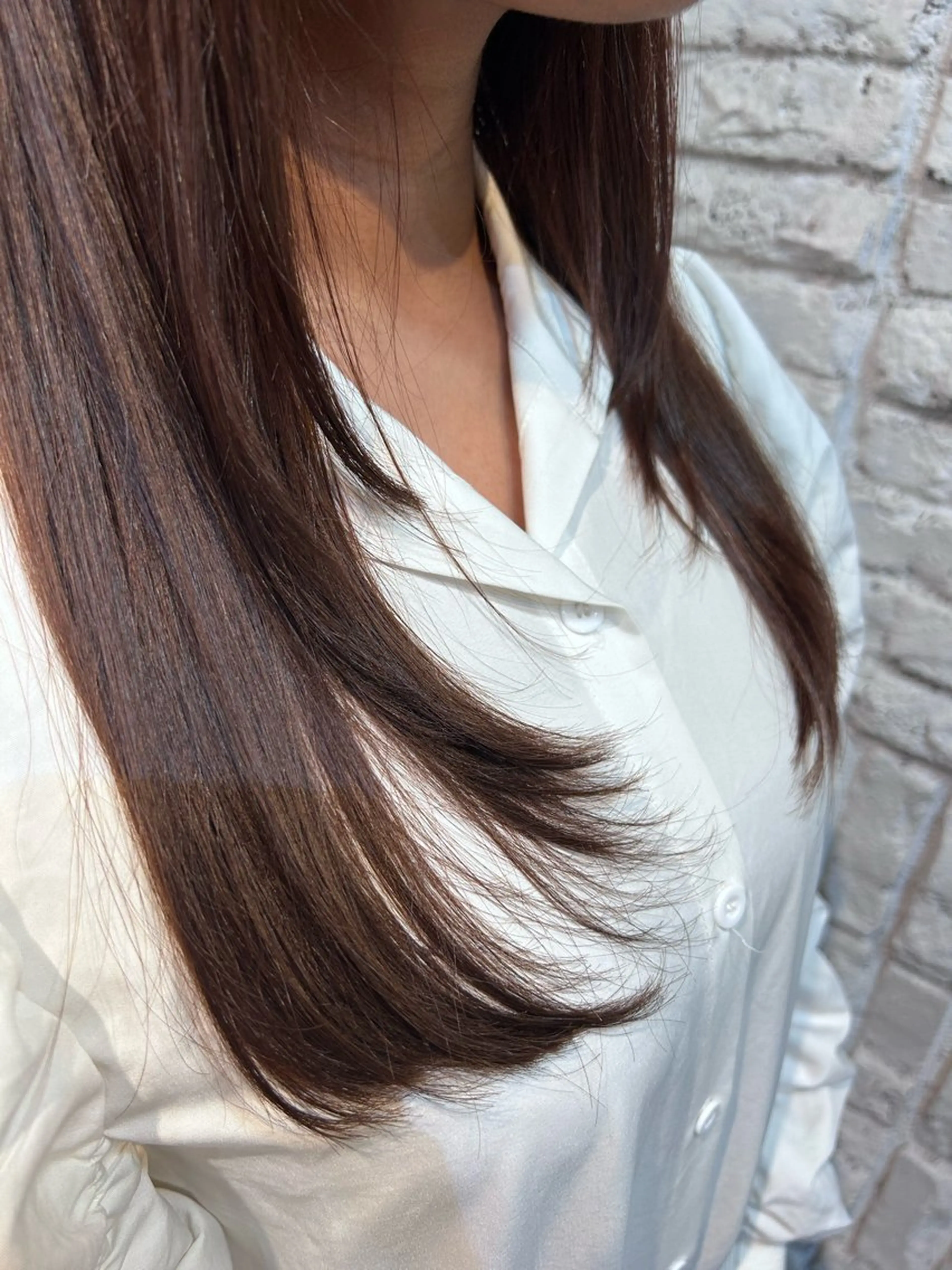 ロング 韓国風ヘア レイヤーカット 三浦 栞のヘアスタイル