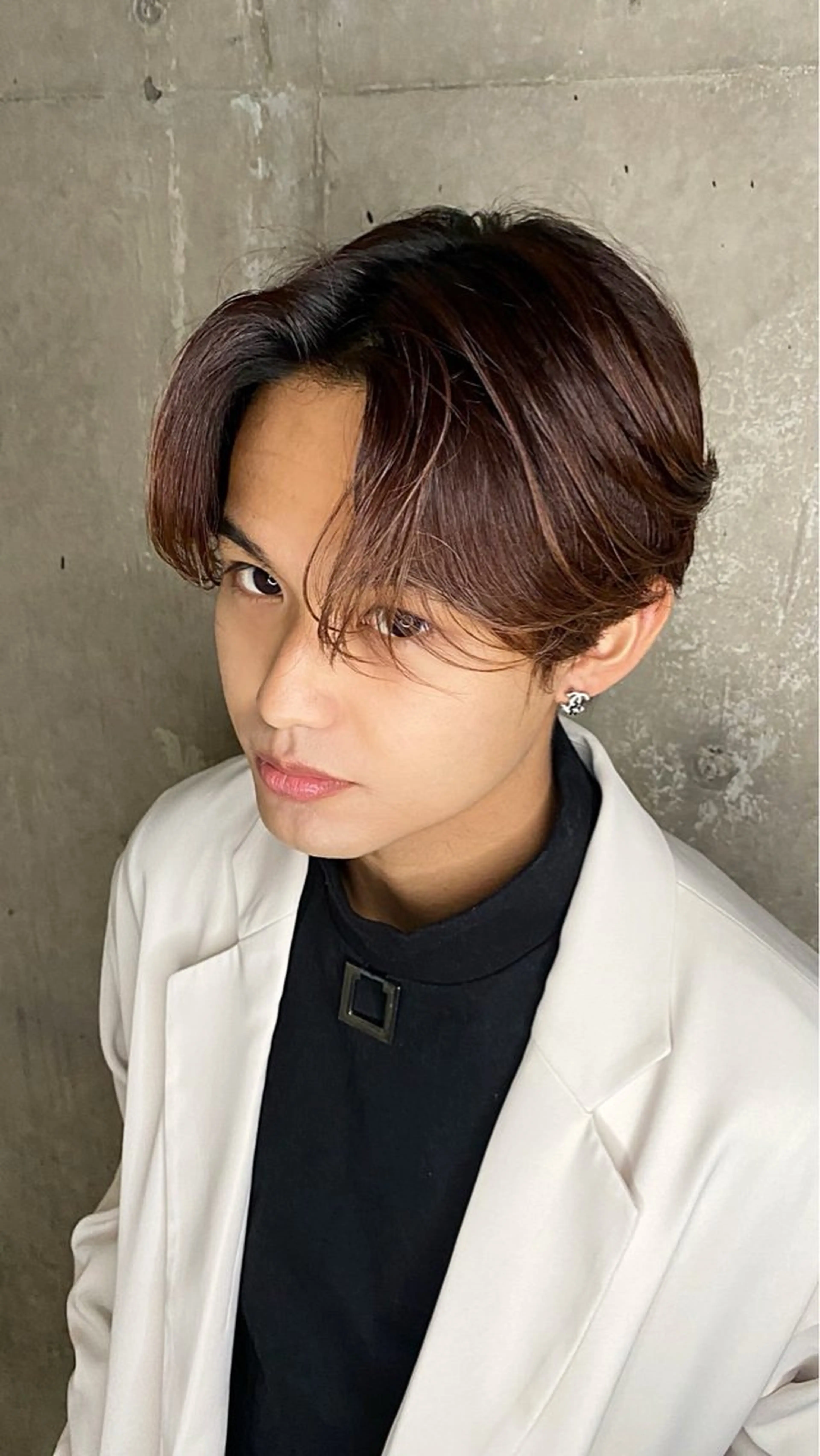 カラー メンズ カット ヘアカラー メンズ特化/上野 暖色カラー ダイチのヘアスタイル