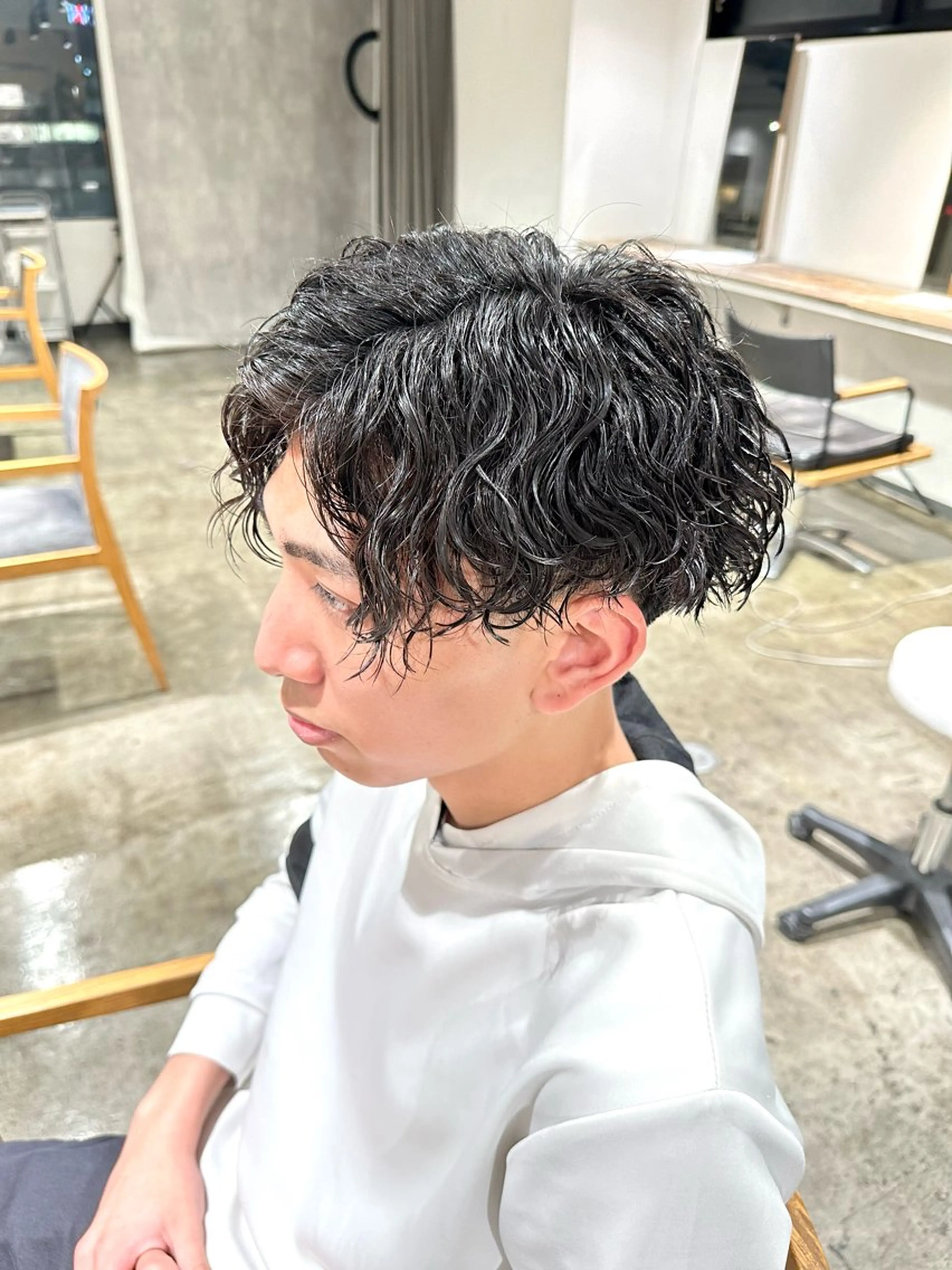 メンズ マッシュ メンズパーマ 波巻きパーマ カット パーマ トリートメント 骨格補正施術/メンズ 専門美容師/YUYAのヘアスタイル