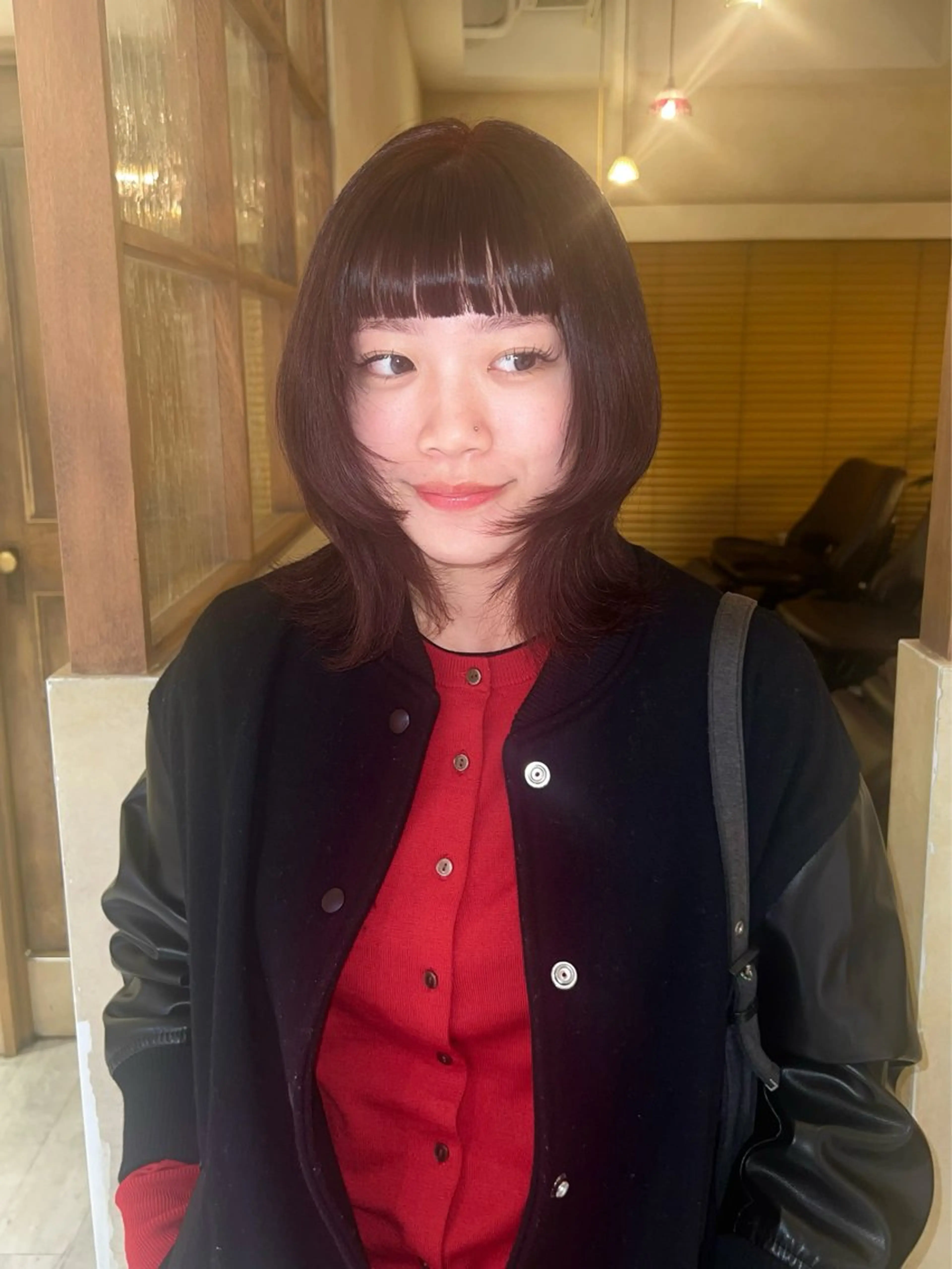 ミディアム カラー ハイトーン/ピンク カラー/めい🎀のヘアスタイル