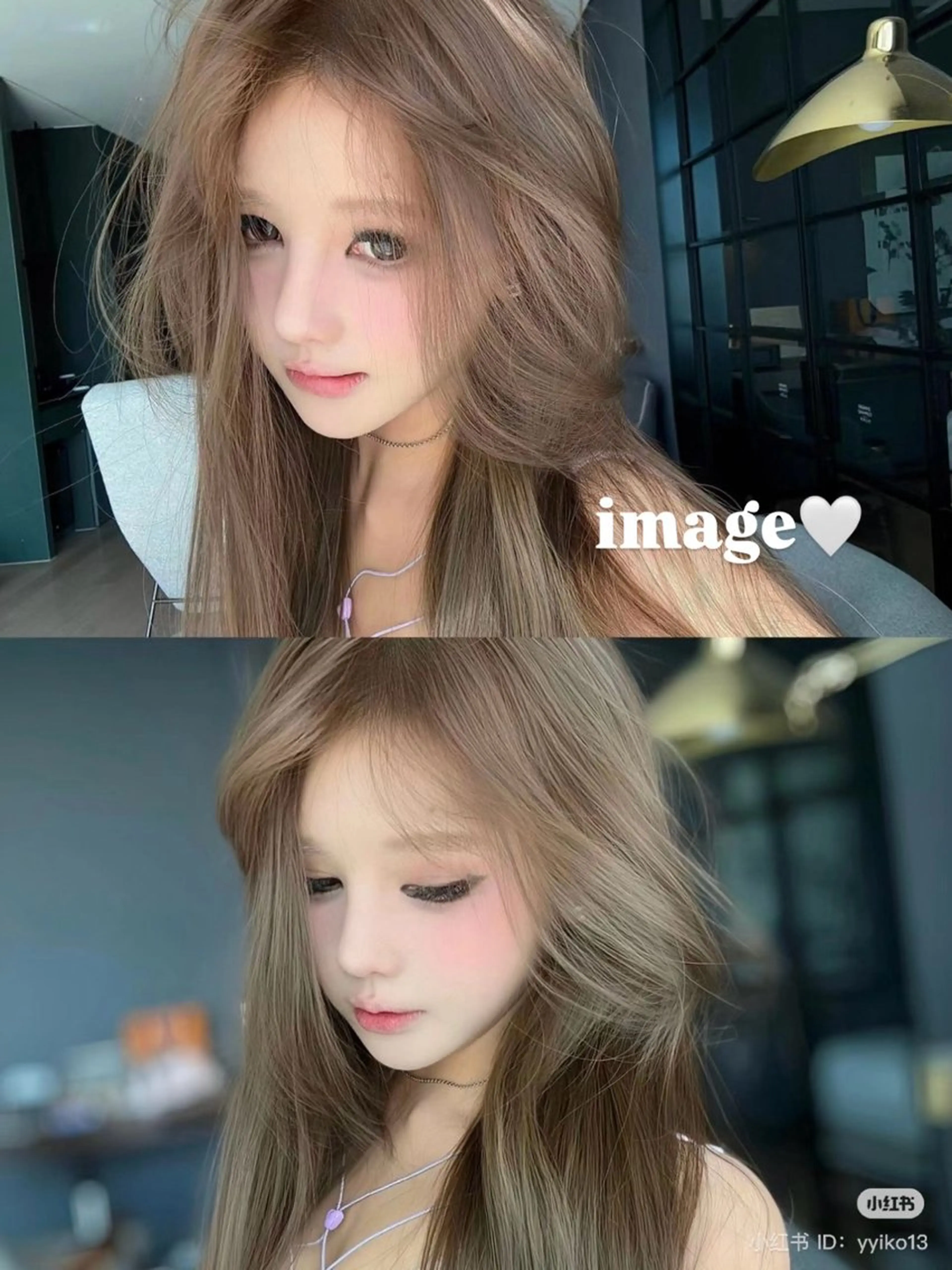 ロング カラー 韓国×ワンホン 艶カラー/ハヅキ🎀のヘアスタイル