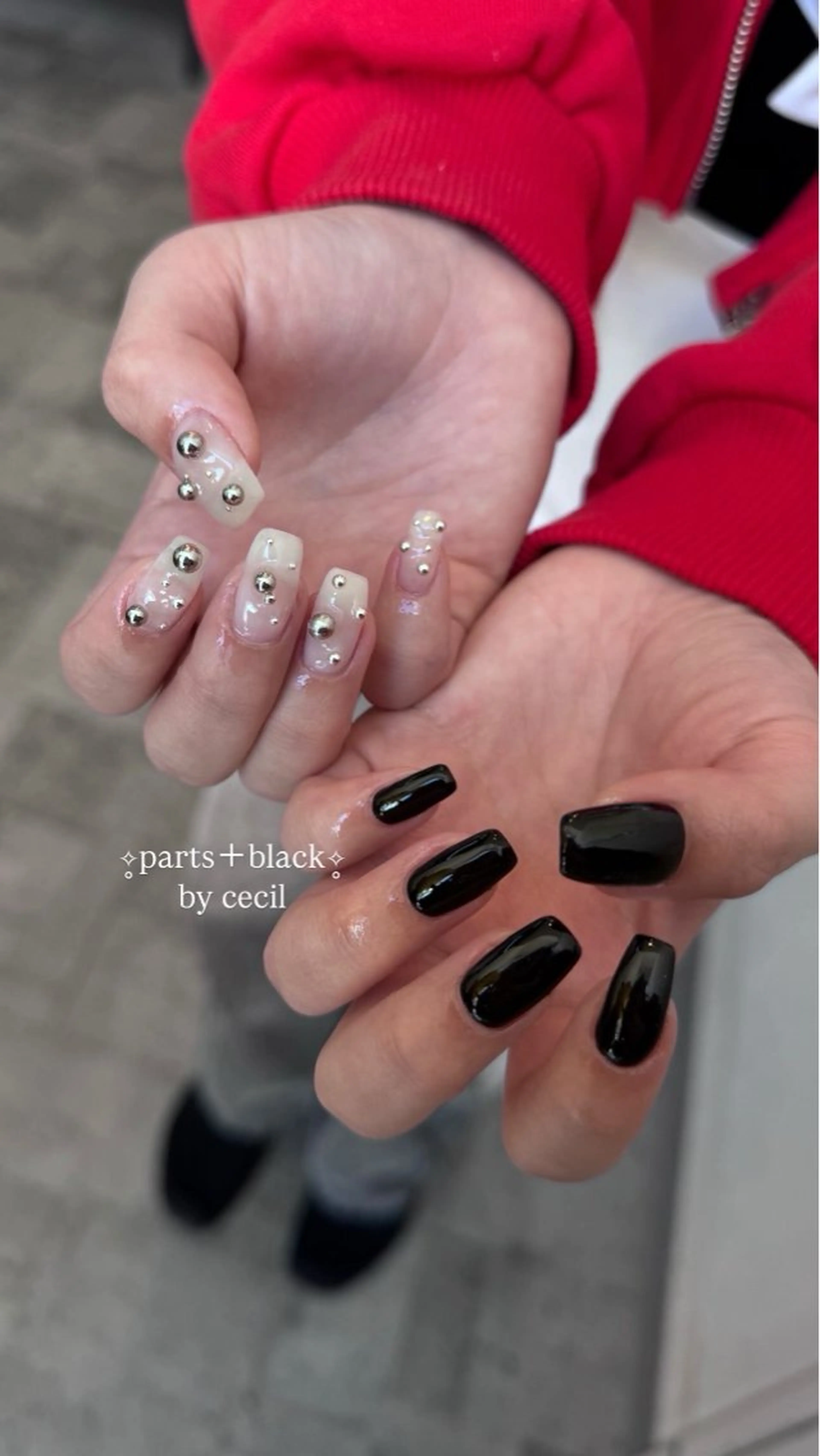 ネイル フレンチネイル 韓国ネイル マグネットネイル メンズネイル ニュアンスネイル ハンドネイル GRANDE大須 Cecil💜のネイルデザイン