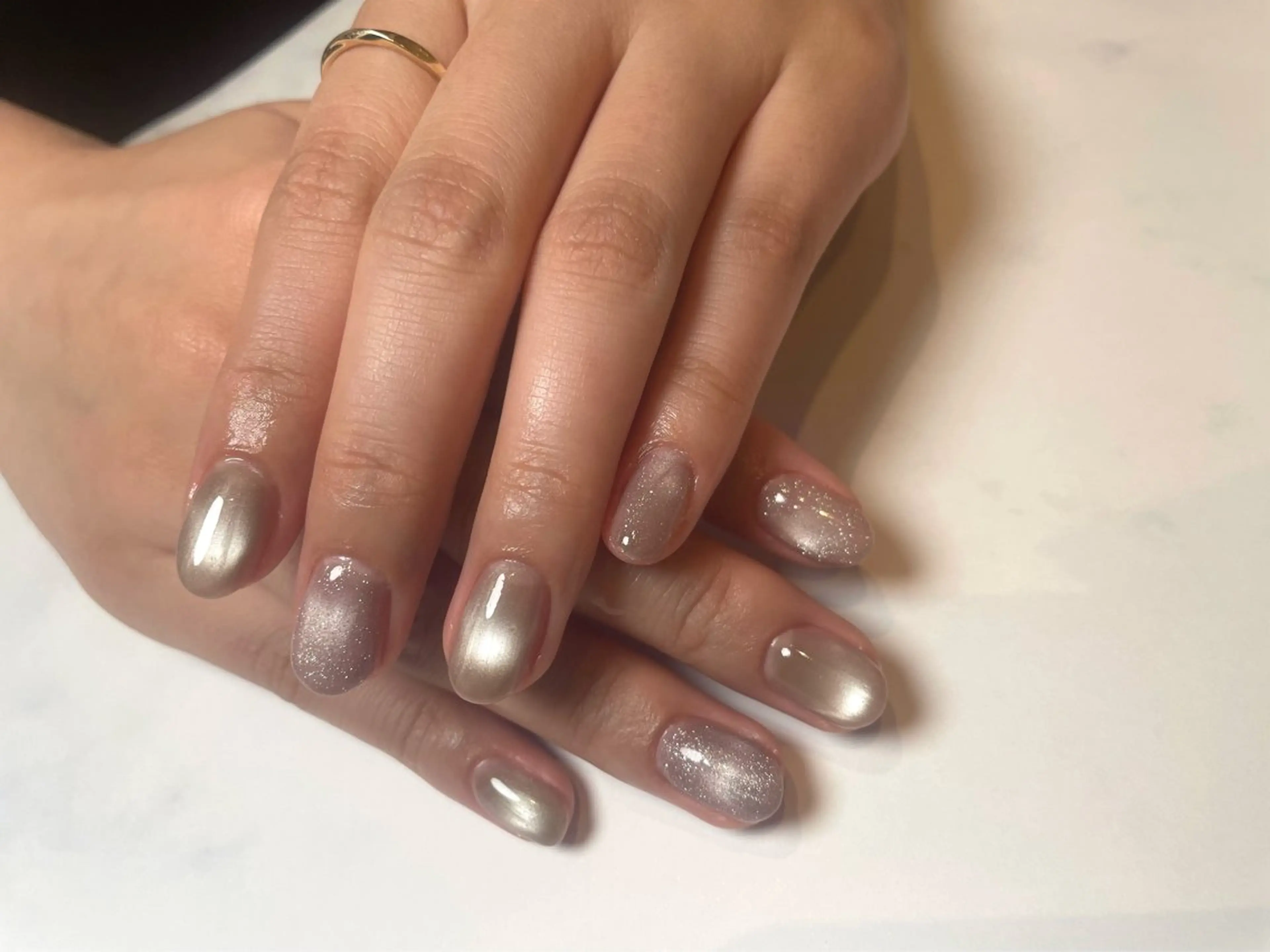 マグネット🧲ちゅるんネイル&マグネットフラッシュ💅の写真