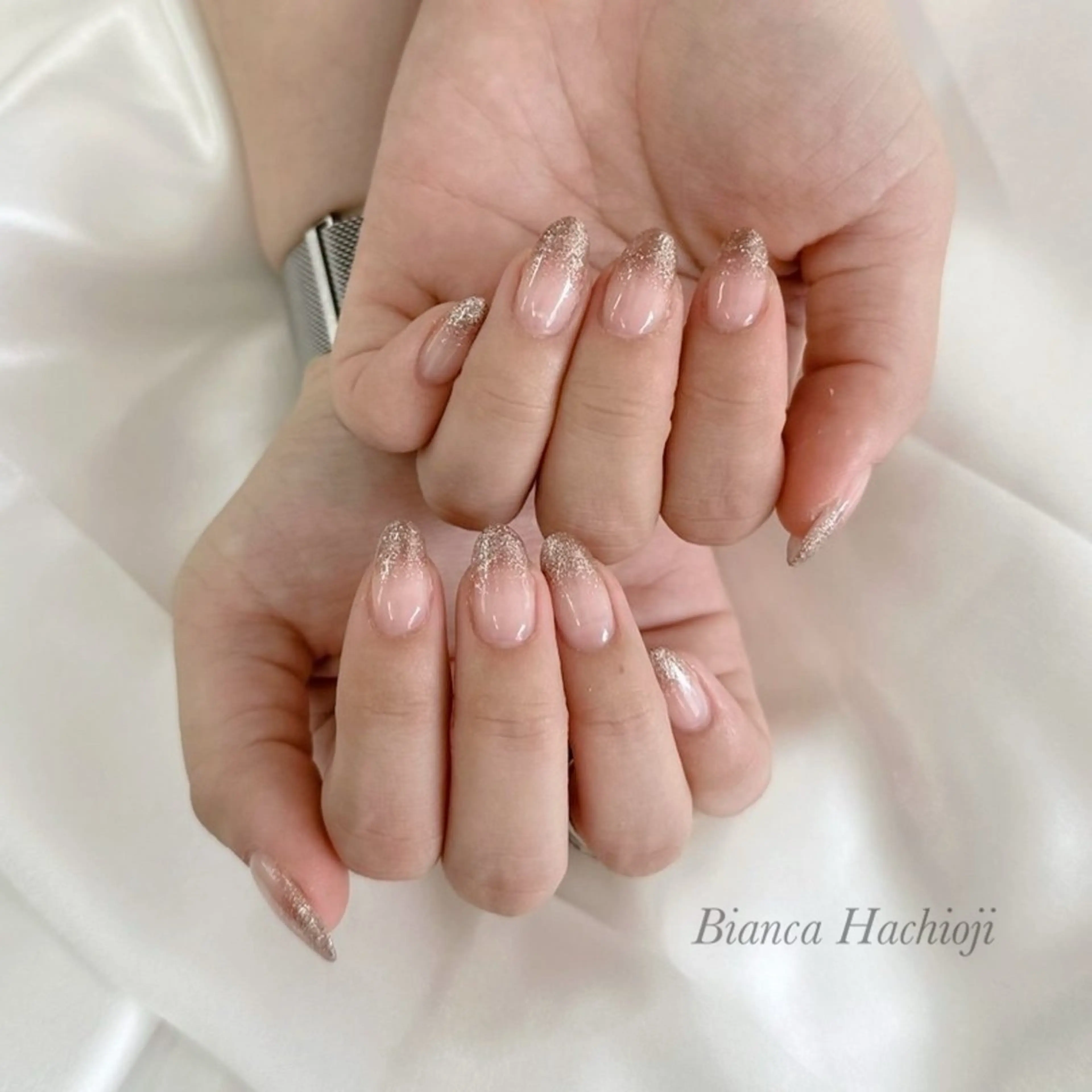 ネイル ハンドネイル Bianca長津田 Mukae⋆.✶🖤のネイルデザイン