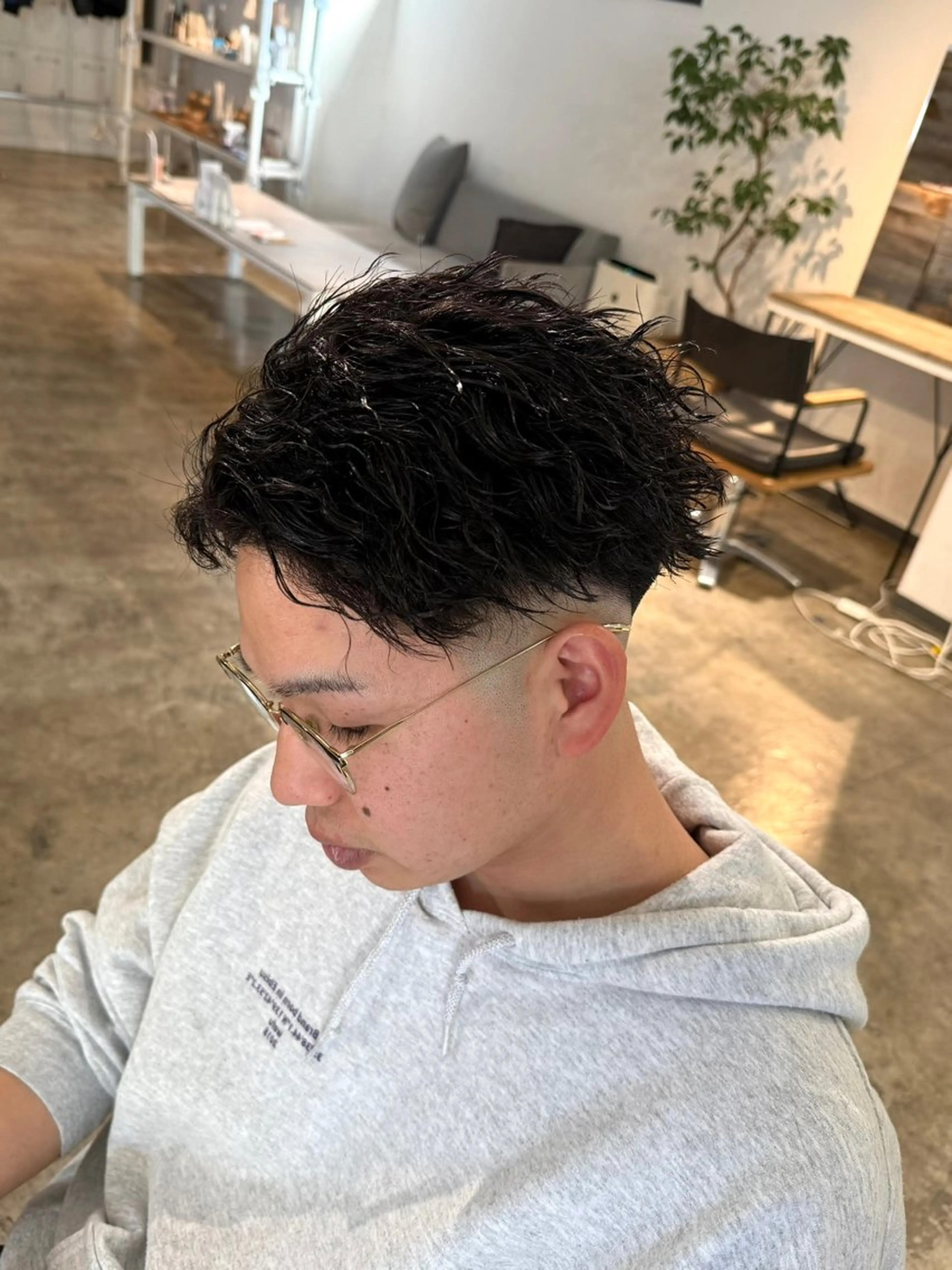 パーマ メンズ フェードカット メンズパーマ カット パーマ トリートメント 骨格補正施術/メンズ 専門美容師/YUYAのヘアスタイル