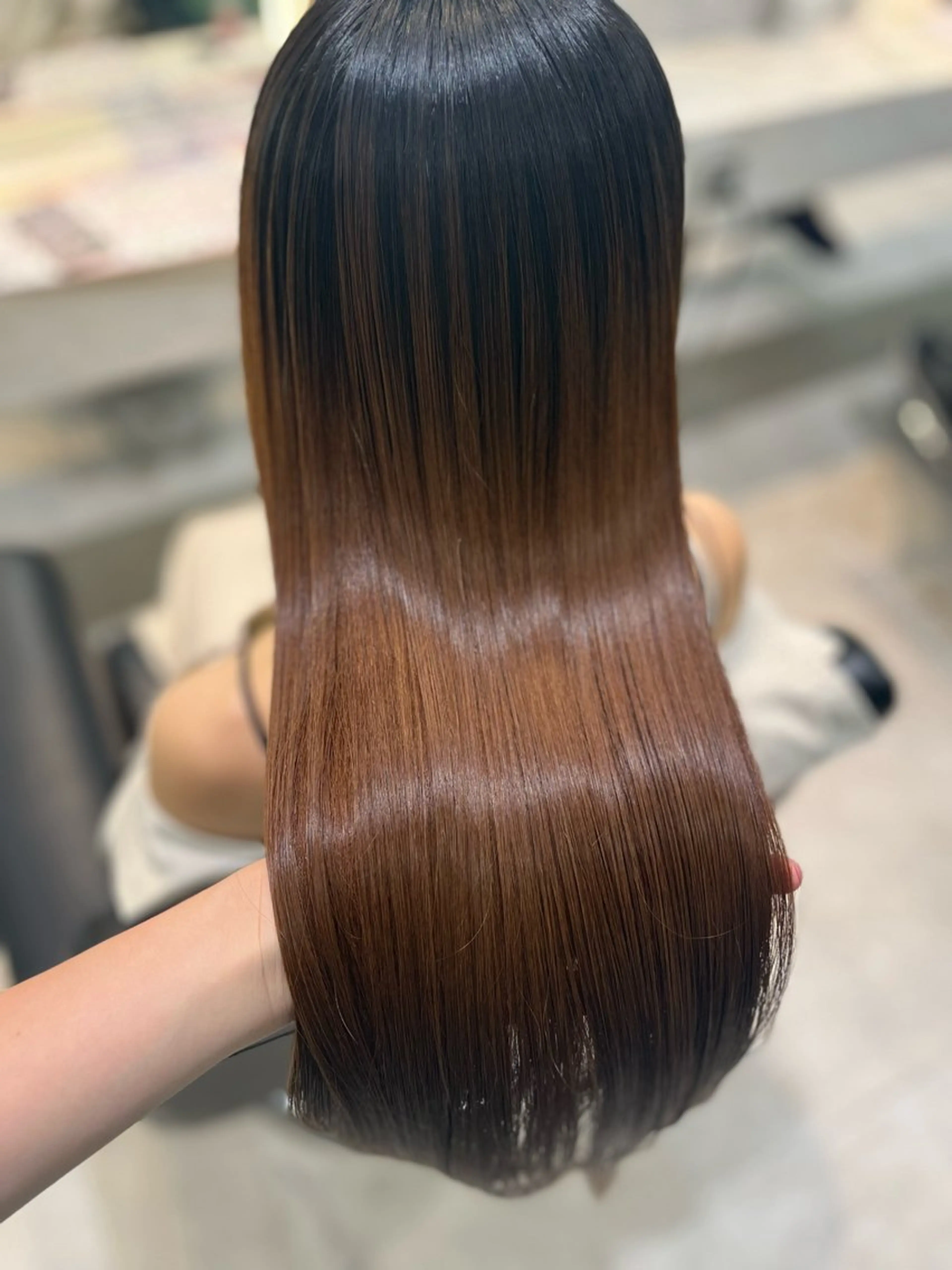 ロング 縮毛矯正 トリートメント 顔まわり🤍小顔 カット🤍みさきのヘアスタイル