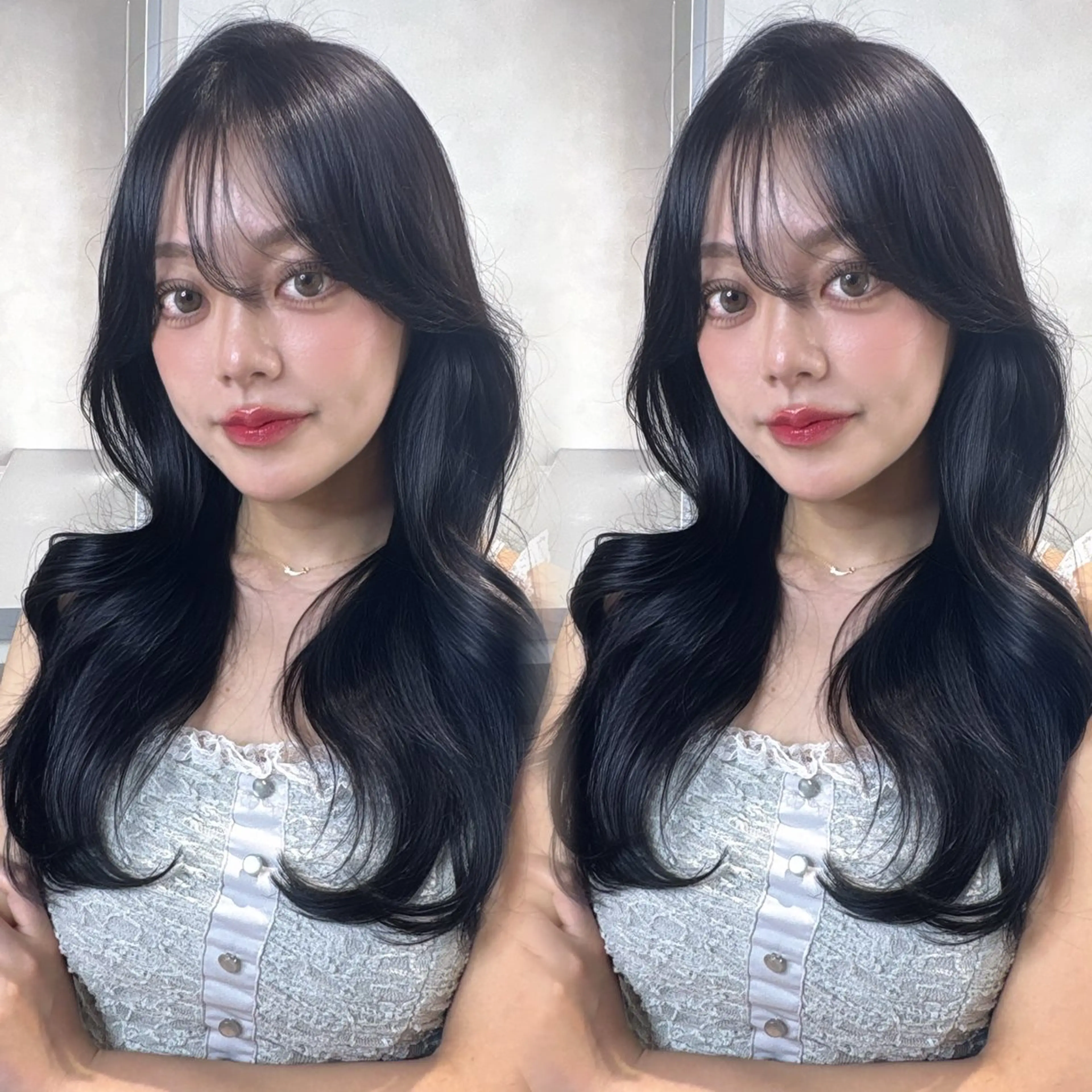 ロング 韓国レイヤー×髪質 改善︎💕︎あかねのヘアスタイル