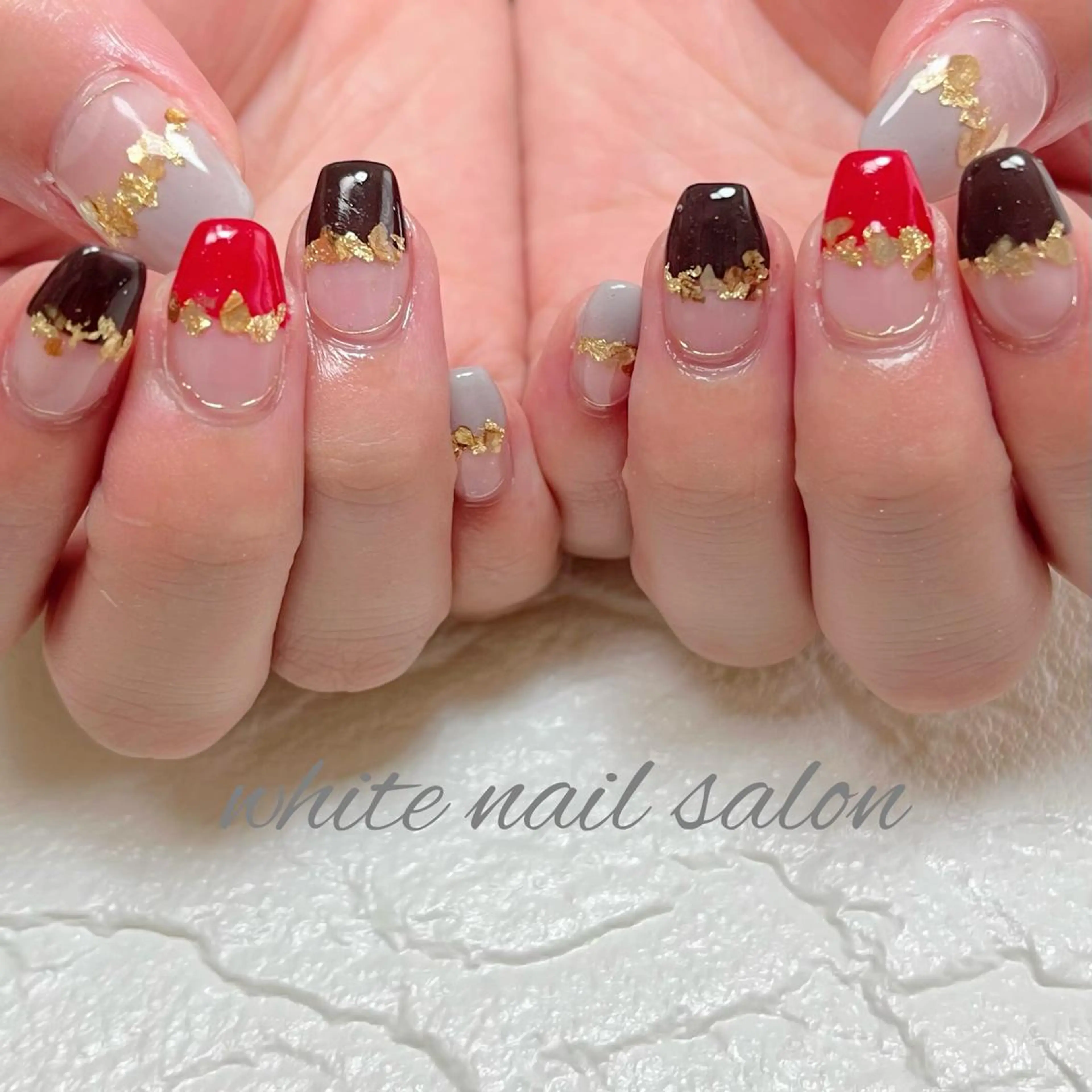 ネイル フットネイル ジェルネイル ハードジェル ラメ(グリッター) 持ち込み ハンドネイル white nail salonのネイルデザイン