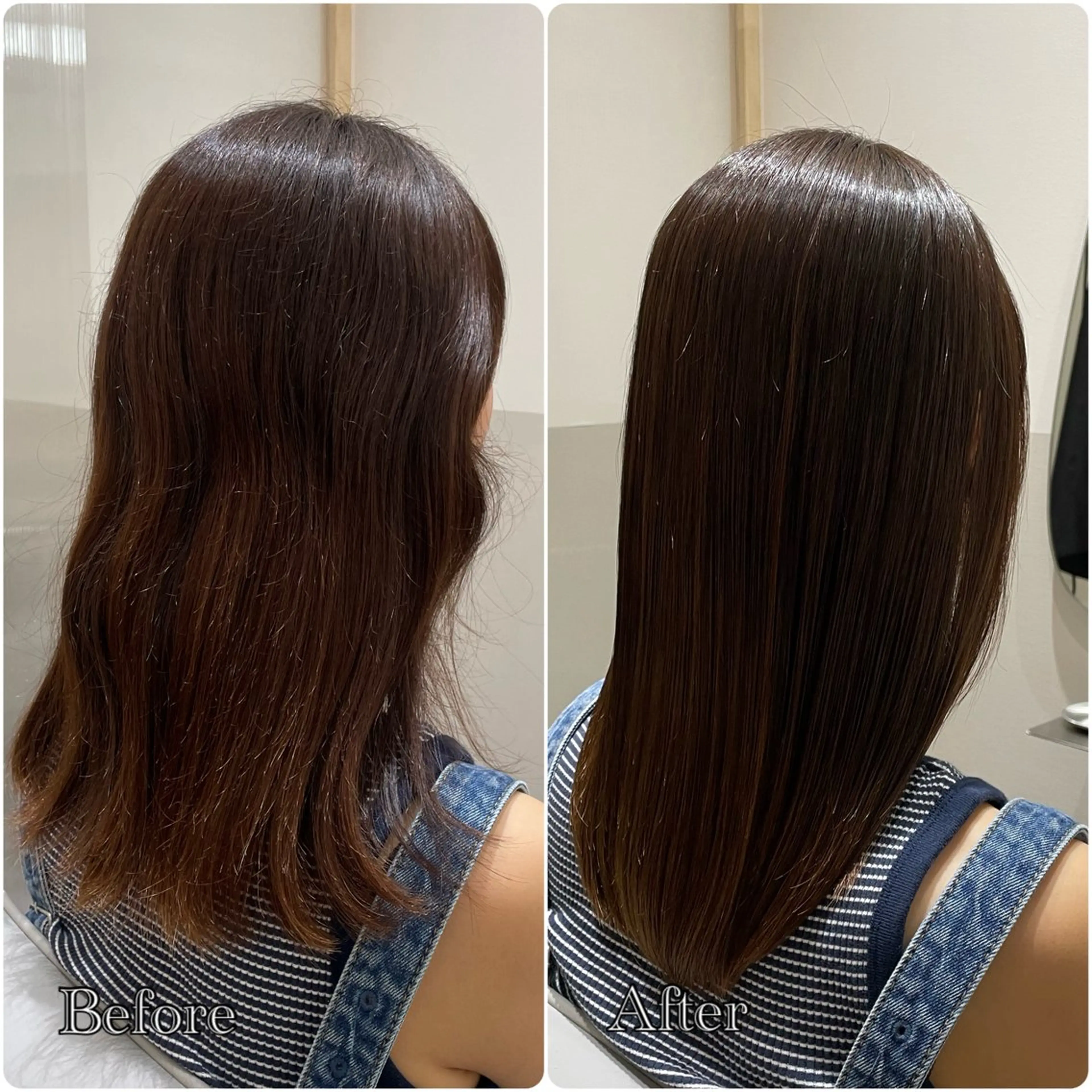 ミディアム 髪質改善 縮毛矯正 トリートメント 縮毛矯正 トリートメント Zina 浦安所属・髪質改善✨Zina浦 安/個室🌈YUKIのヘアスタイル