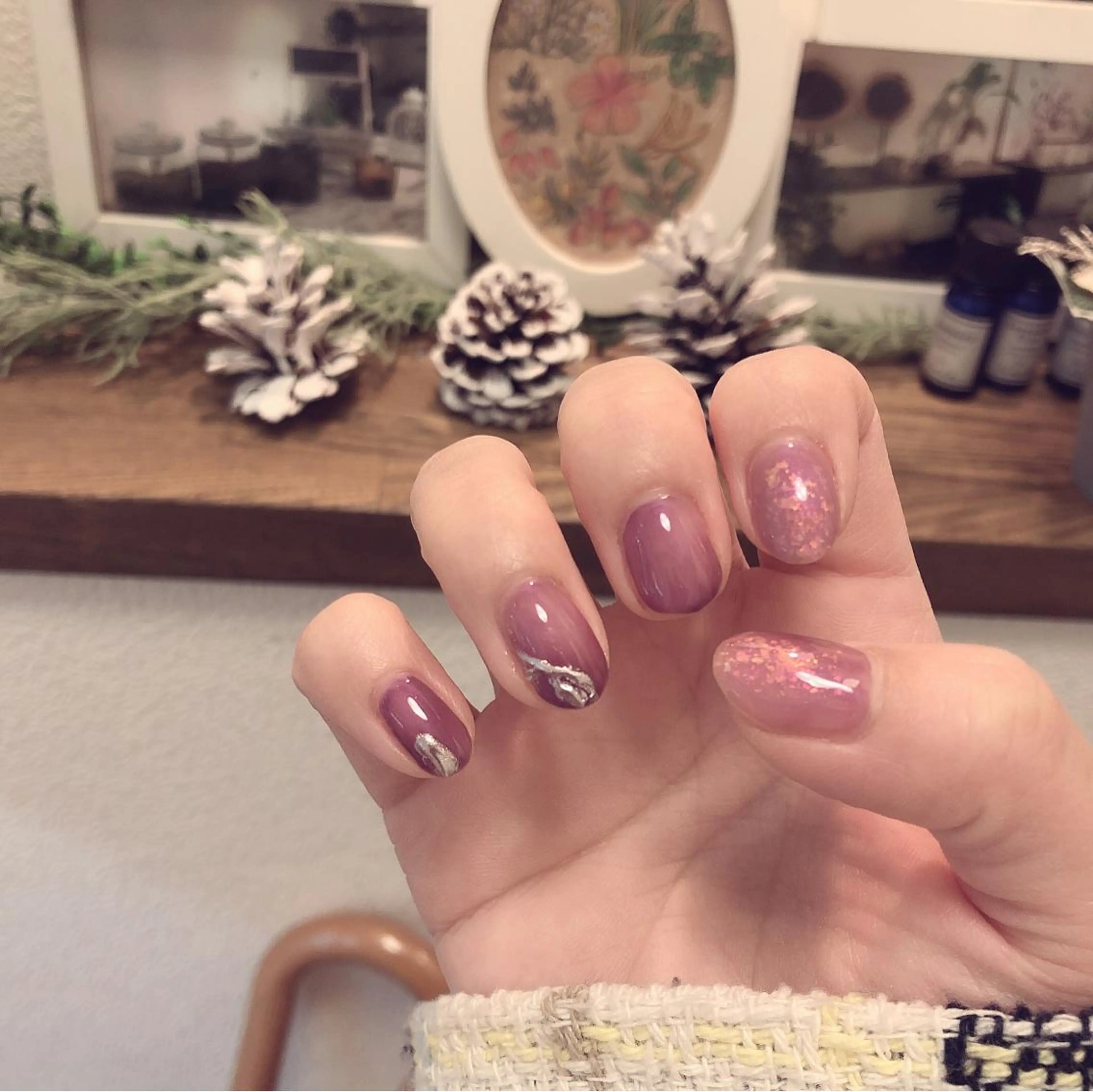 ネイル ニュアンスネイル シンプルネイル その他(ネイル) マキ ネイルサロンのネイルデザイン