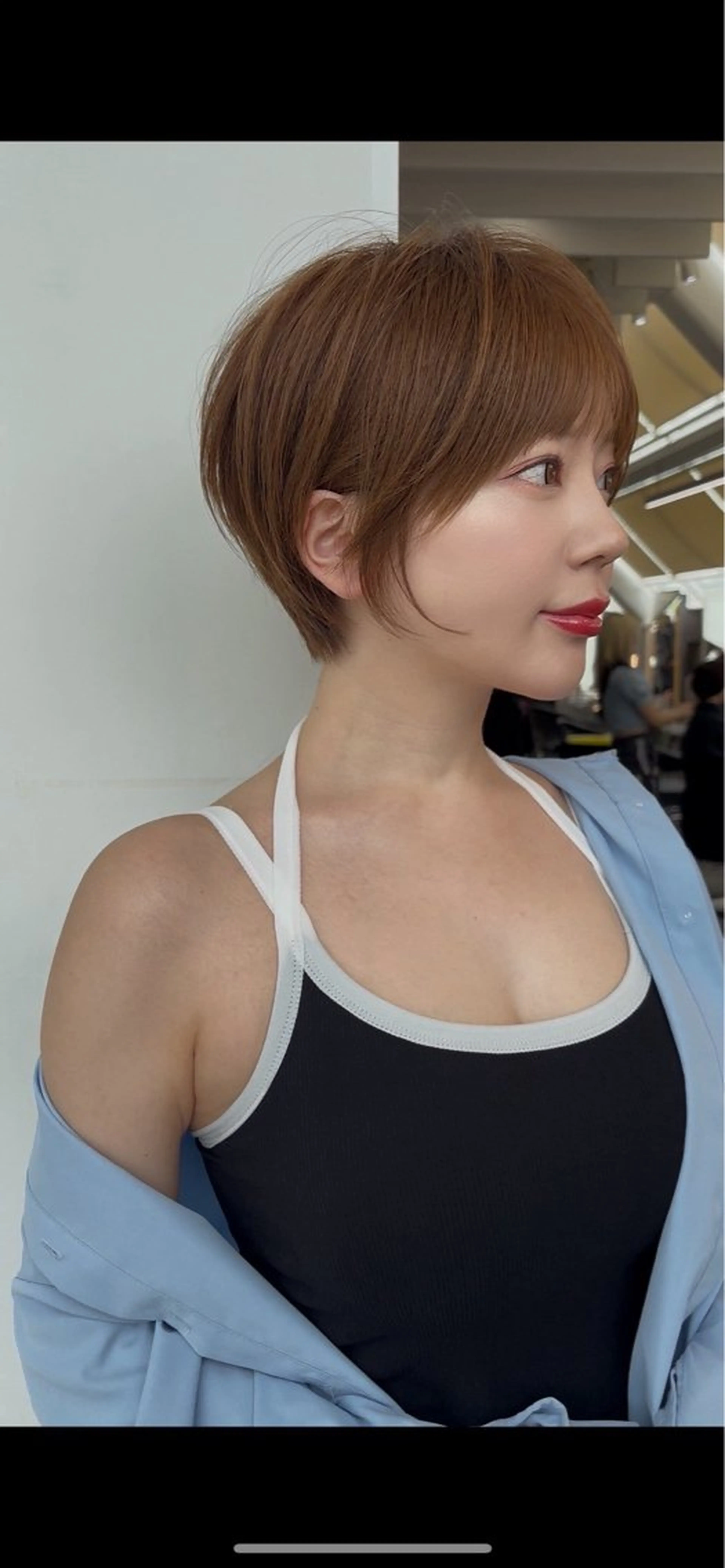 ショート カラー カット ヘアカラー トリートメント Lond Bloom 天神ショート/ボブのヘアスタイル