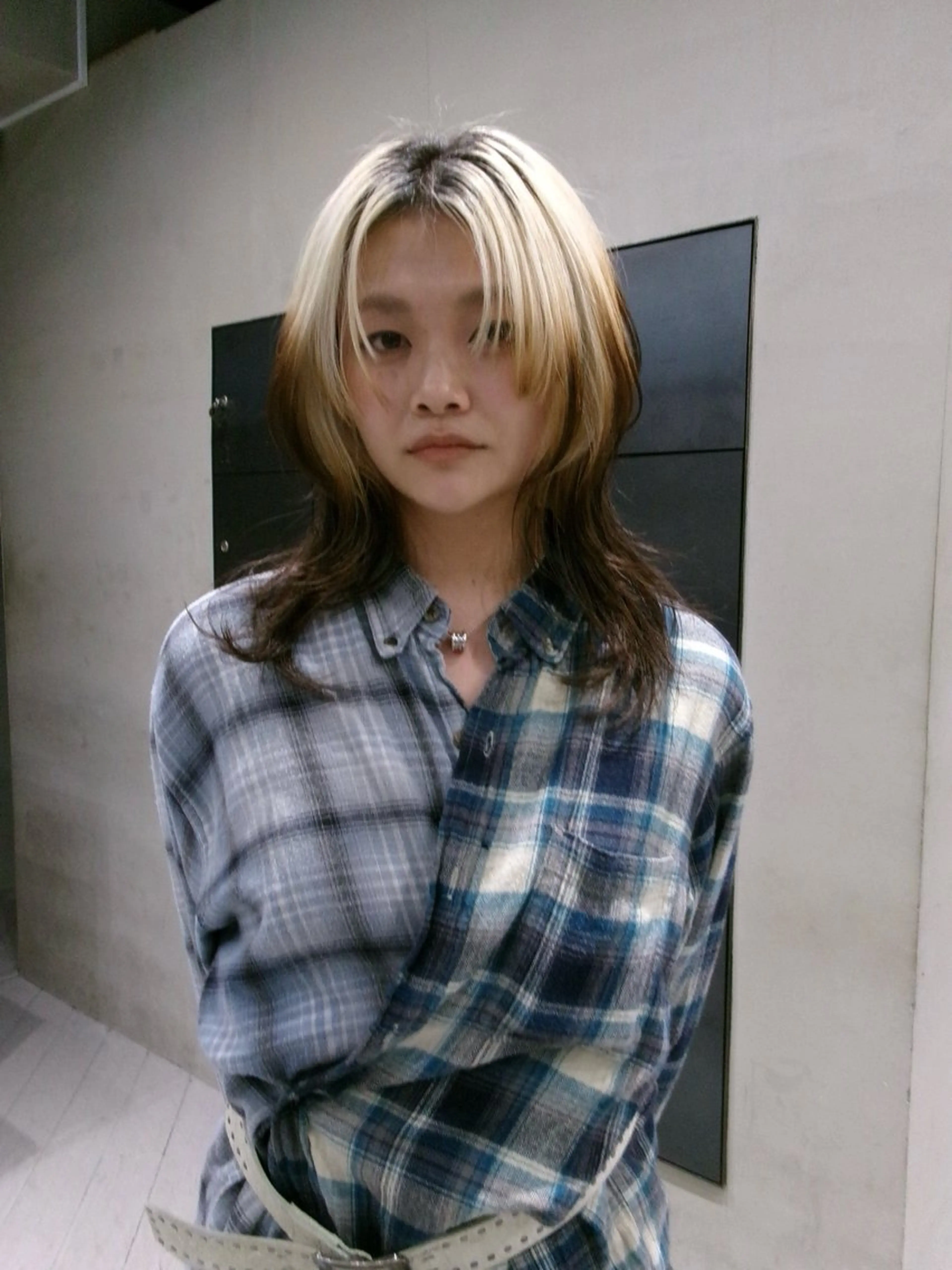 ミディアム カラー kyoka/レイヤー /ハッシュカットのヘアスタイル