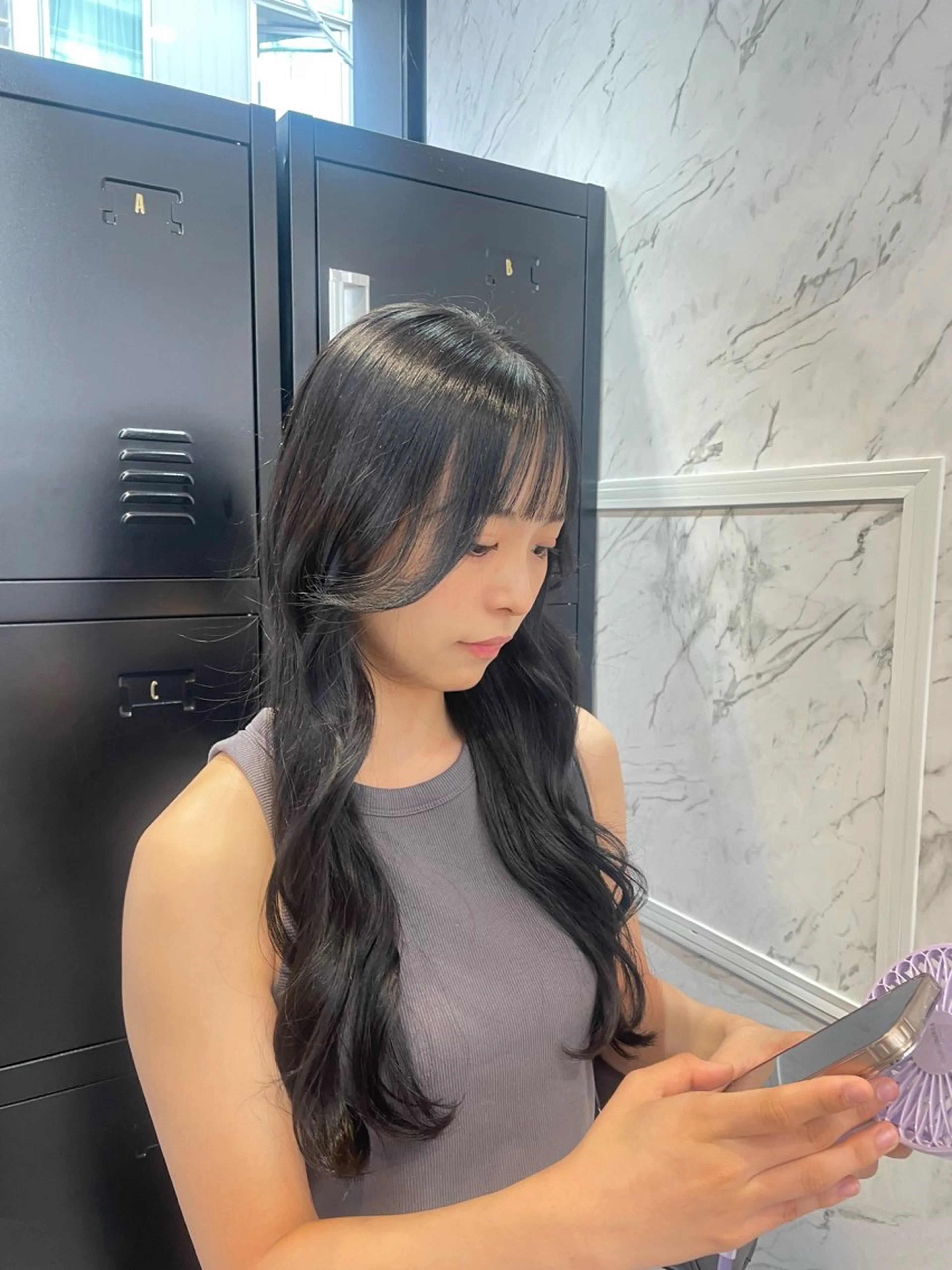 ロング カラー 韓国風ヘア ヘアカラー hair salon dot. mooda 韓国風サロン 町田店所属・韓国風ヘア🎀🩶 /♡𝓝𝓸𝓪♡のヘアスタイル