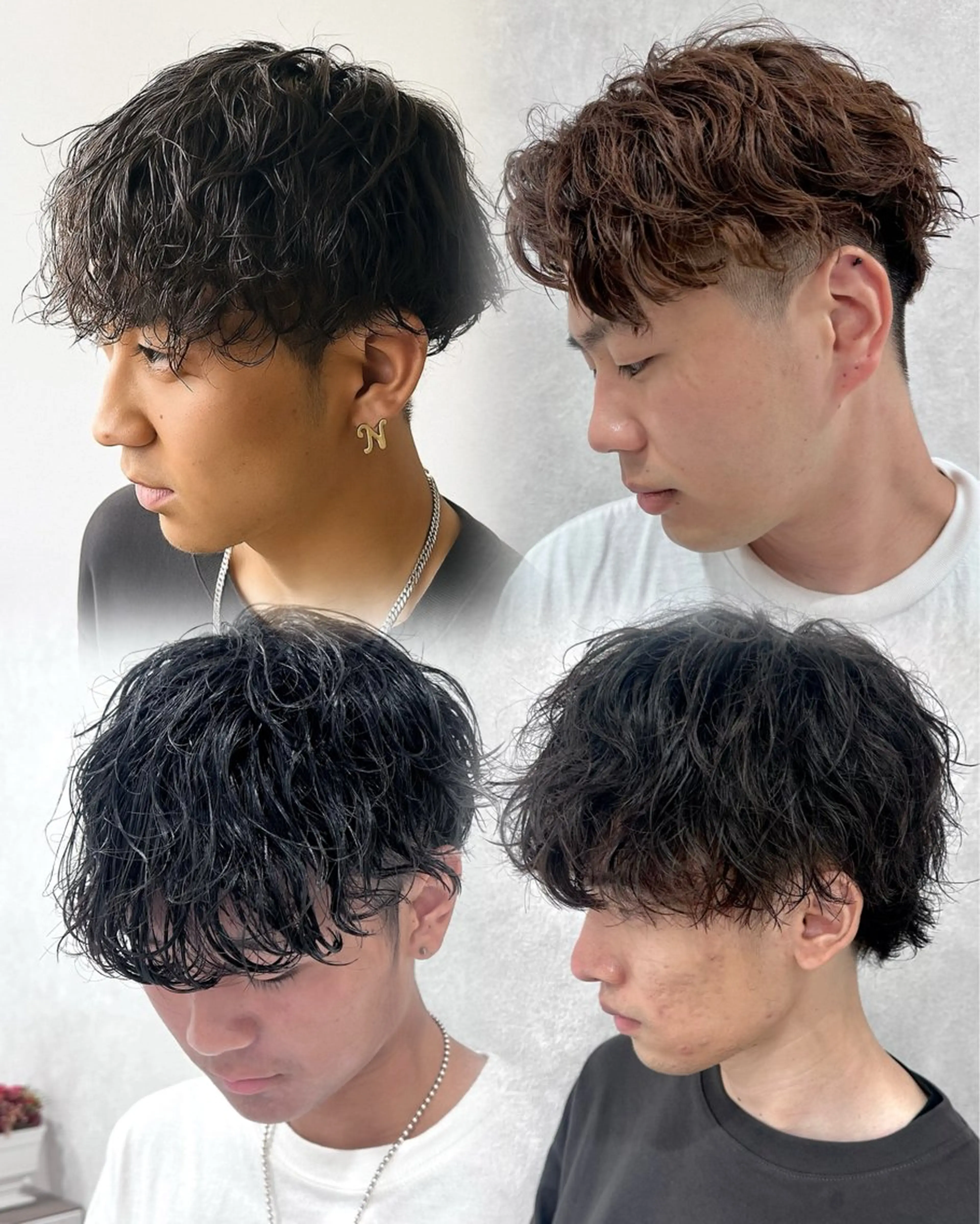 メンズ カット パーマ 山口稜太 メンズ/波巻きパーマのヘアスタイル