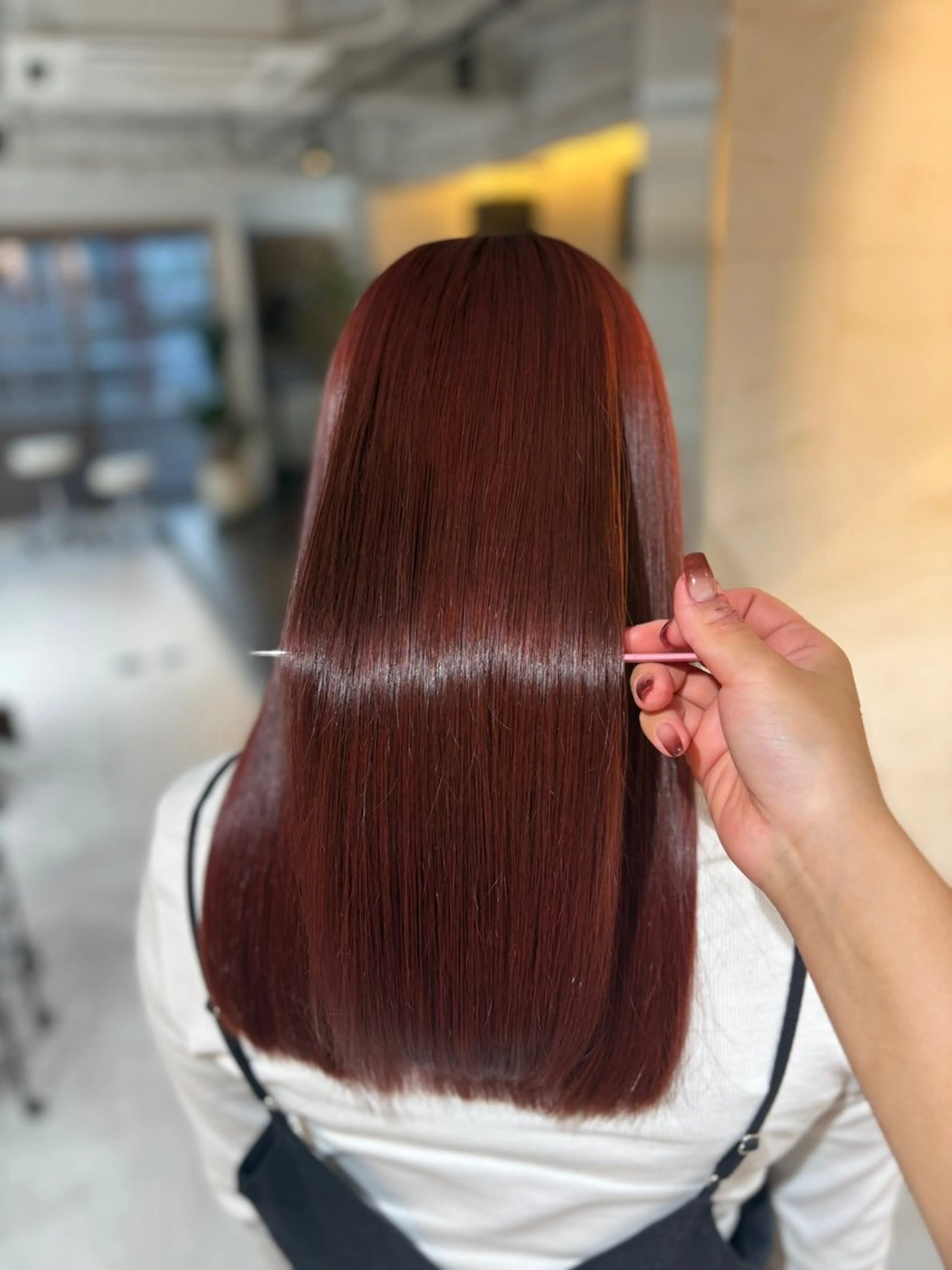 ロング カット ヘアカラー トリートメント Lucas所属・Lucas髪質改善 natsukiのヘアスタイル