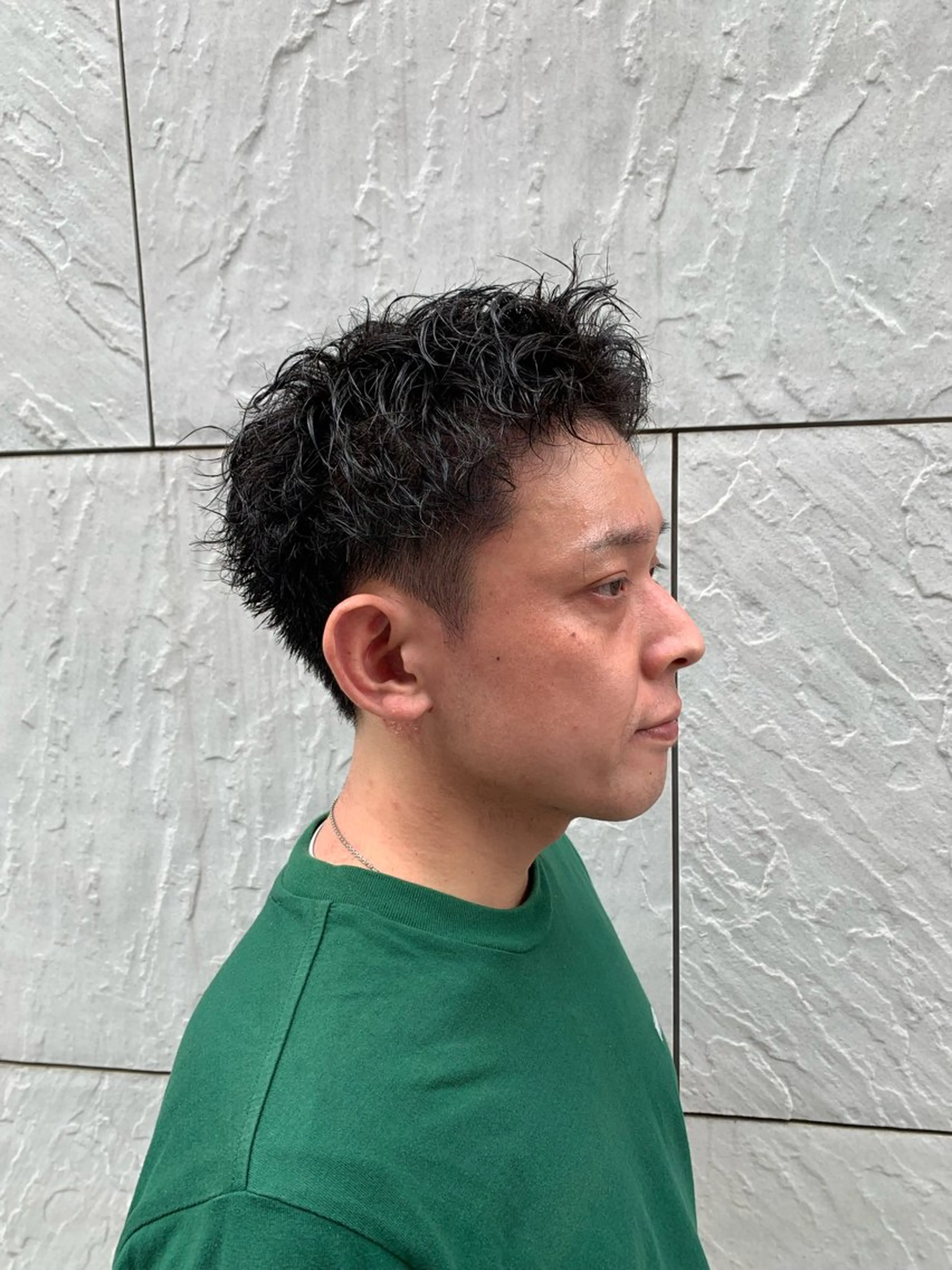 パーマ メンズ カット トリートメント ヘアセット シャドウパーマ/ メンズ/KENTAのヘアスタイル