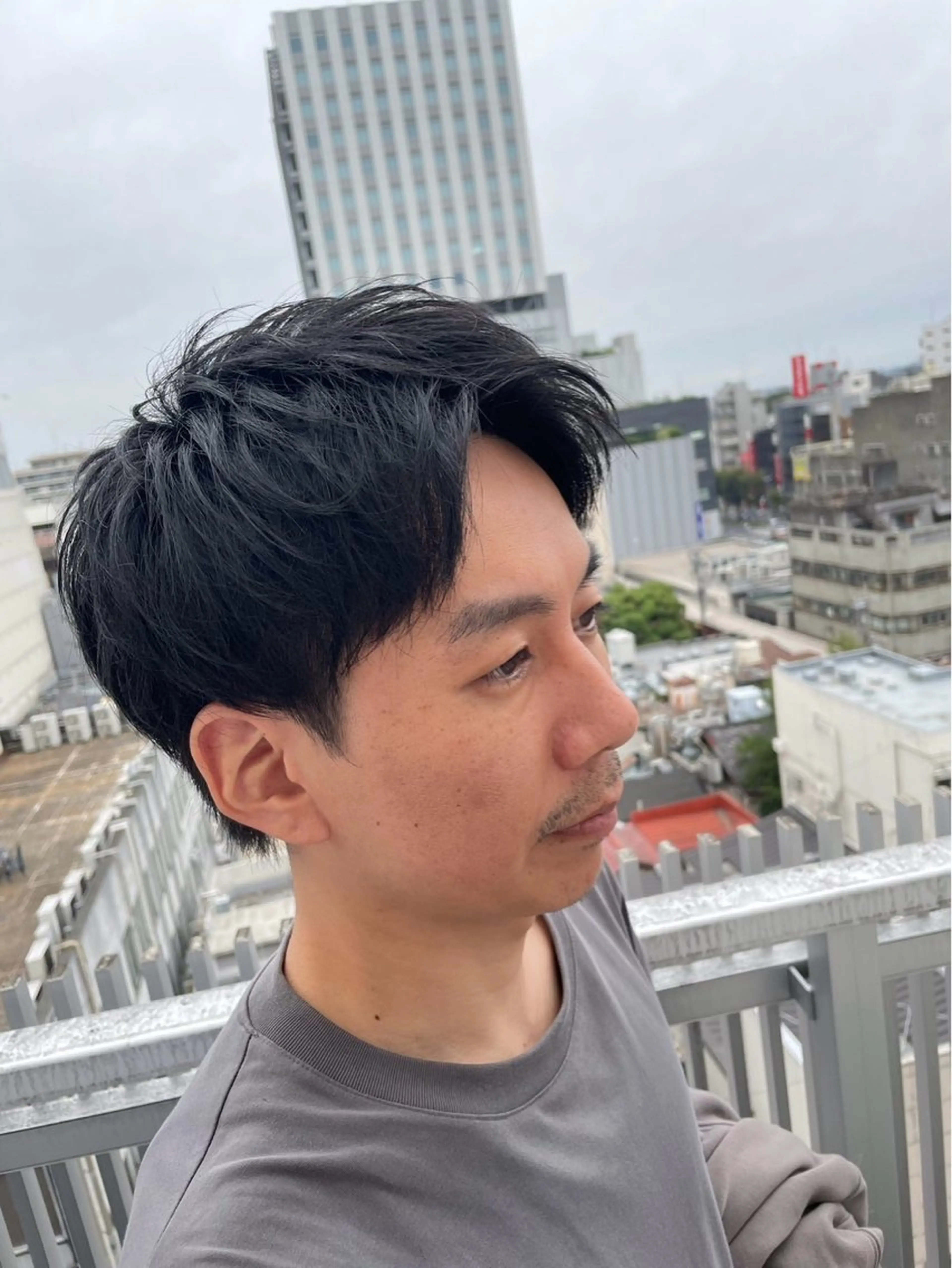 メンズ アップバング 沼野 奈美/CREAMのヘアスタイル