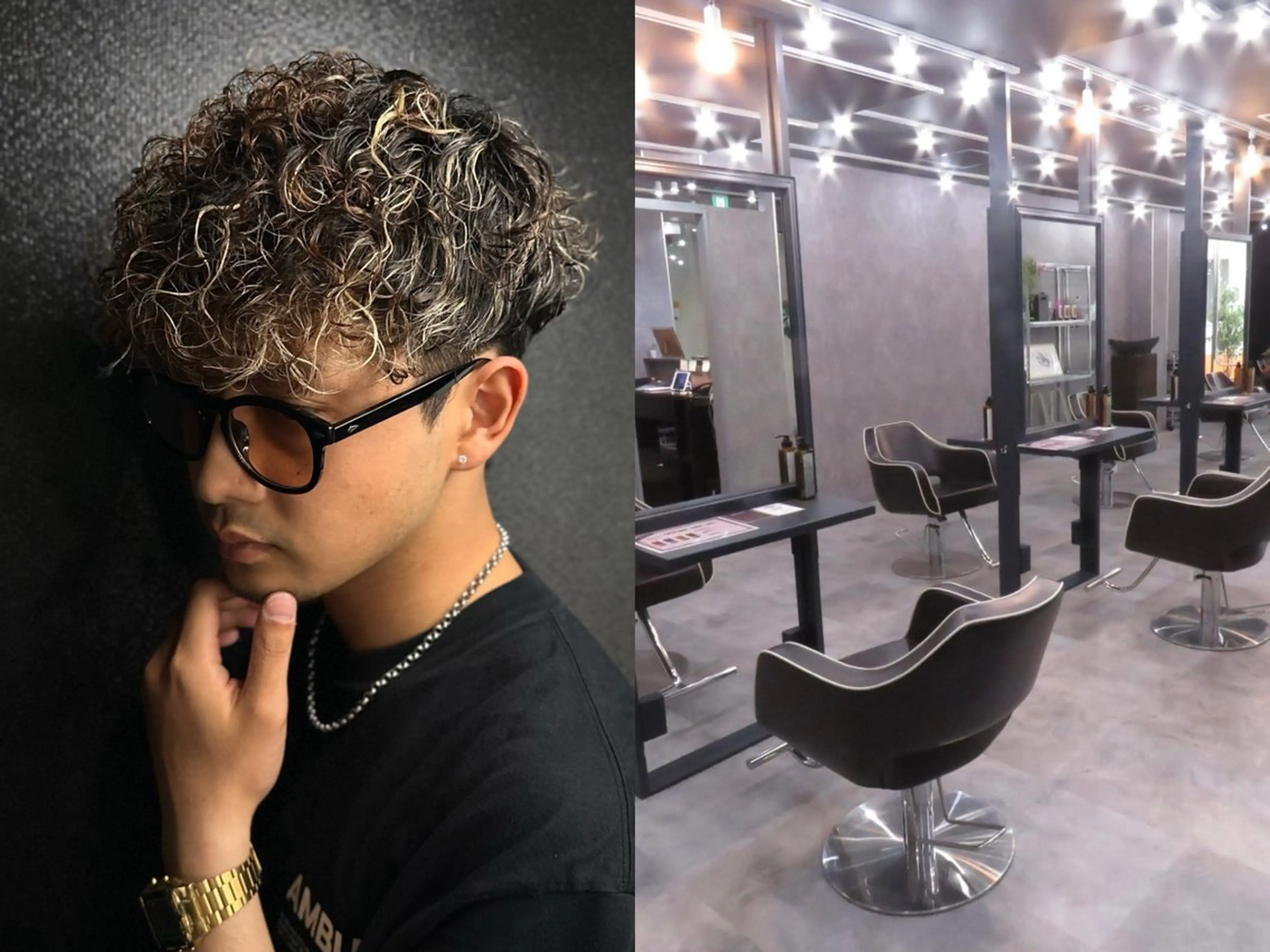 ショート カラー パーマ メンズ メンズパーマ スペインカール カット パーマ シュンヤ🔥メンズ パーマ特化🔥新小岩のヘアスタイル