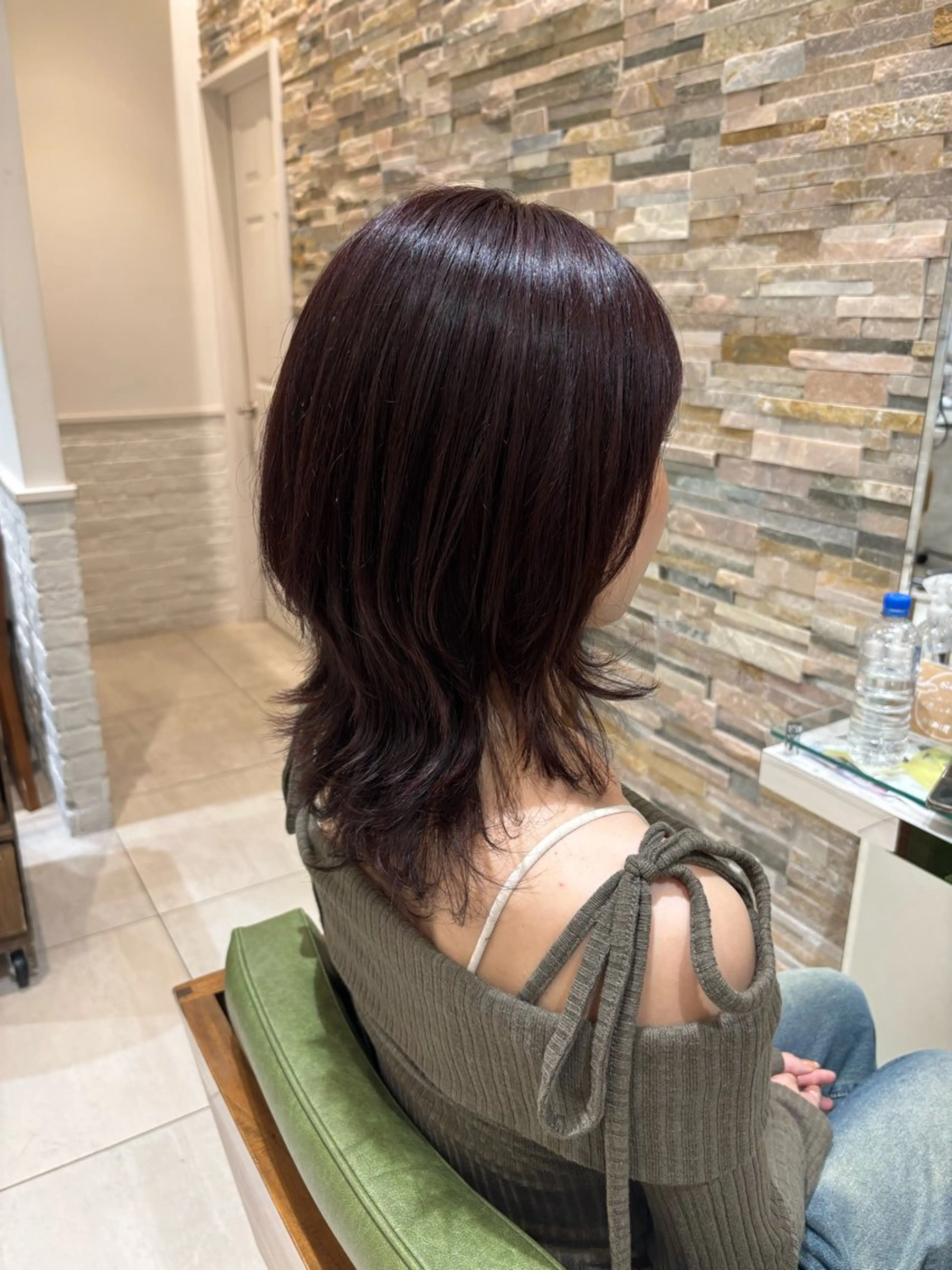 ミディアム ハッシュカット カット ヘアカラー トリートメント 石渡このみ 🍊レイヤーカットのヘアスタイル