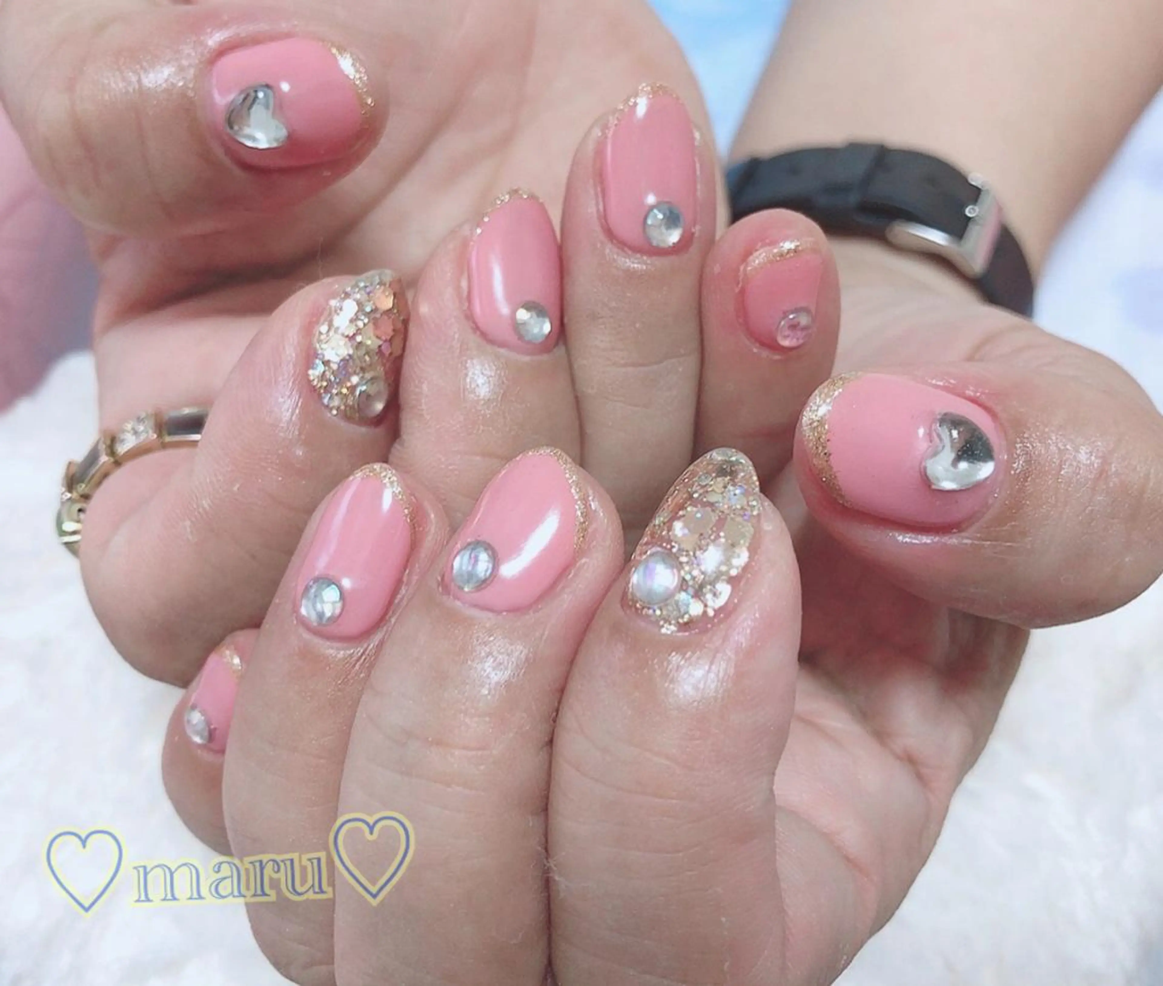 ネイル ハンドネイル フットネイル まるみ ♡のネイルデザイン