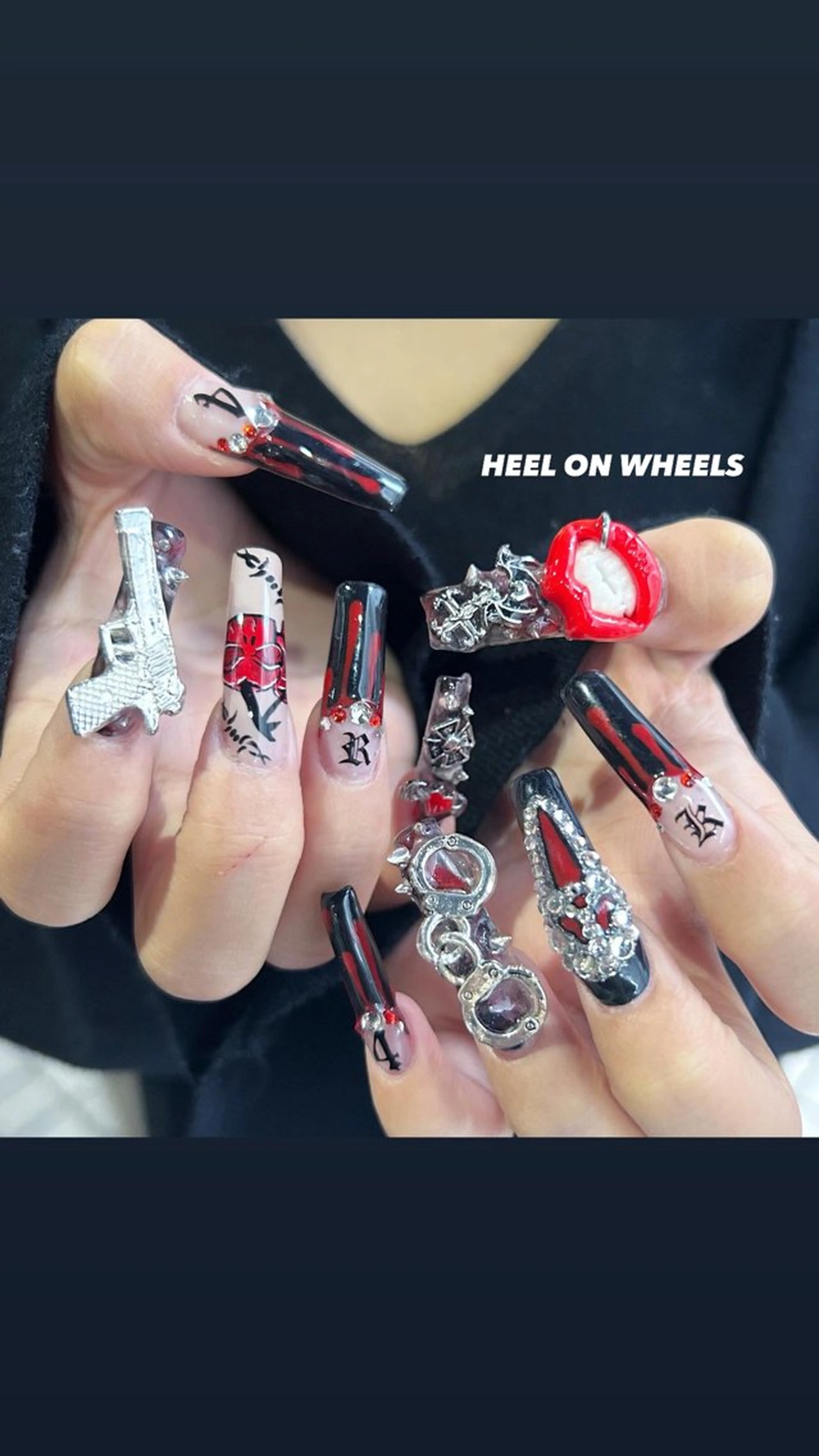 ネイル ハロウィン ハンドネイル ⛓Miyu ⛓のネイルデザイン