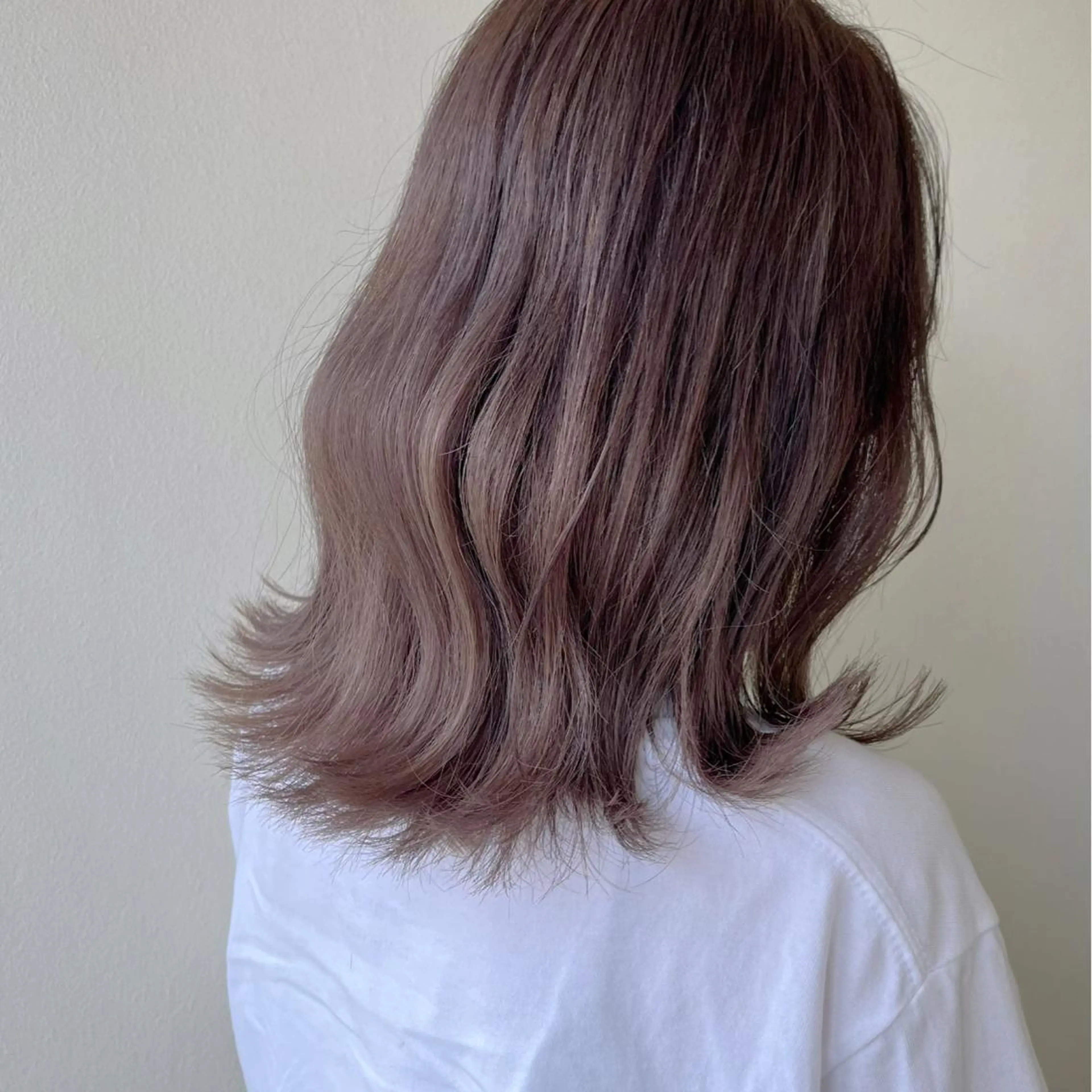 ミディアム カット ヘアカラー 韓国ﾍｱ&ｼｮｰﾄ ボブ💜桑原のヘアスタイル