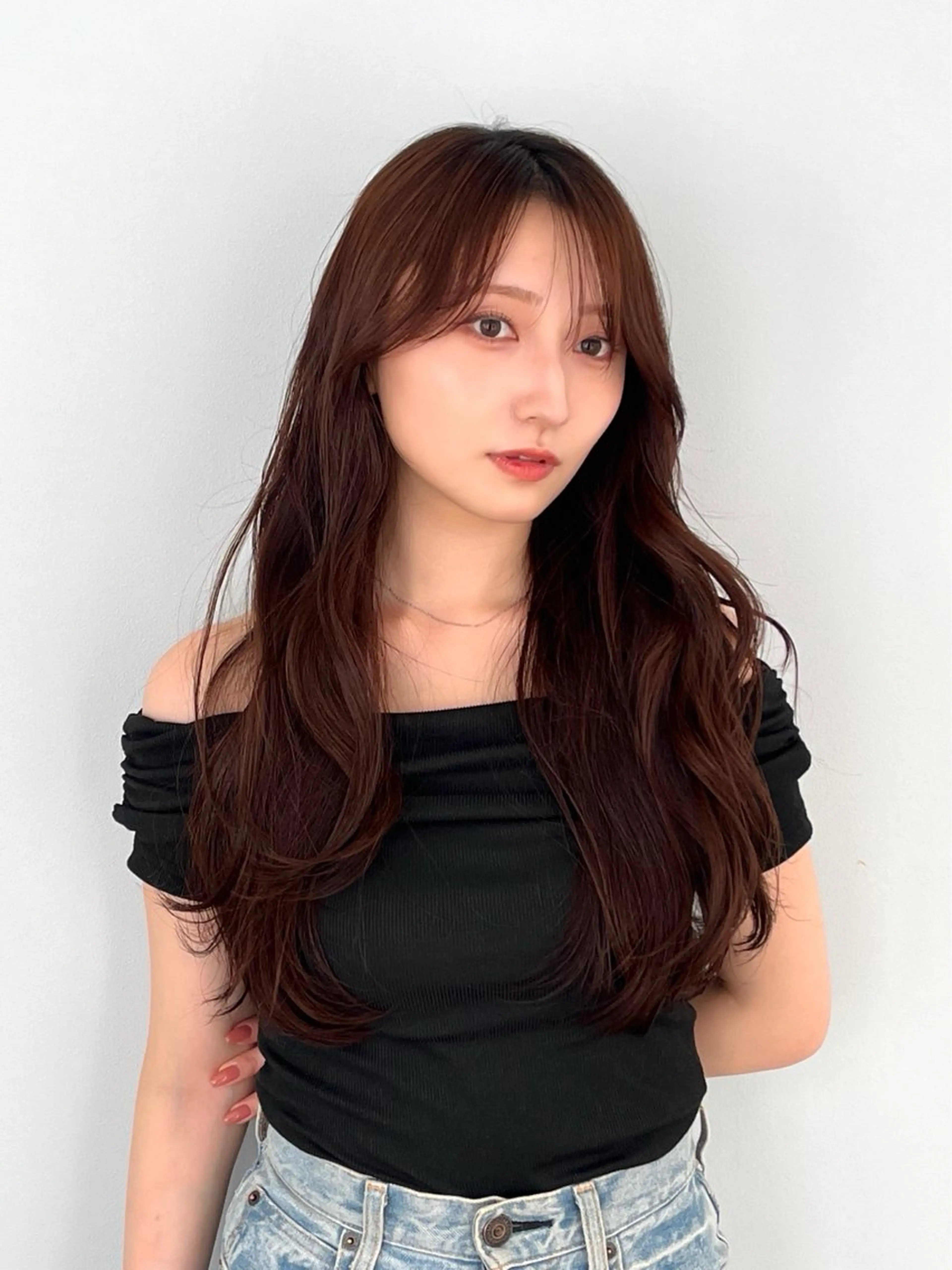 【ご新規様】顔周りカット+ワンカラー　¥5500の写真