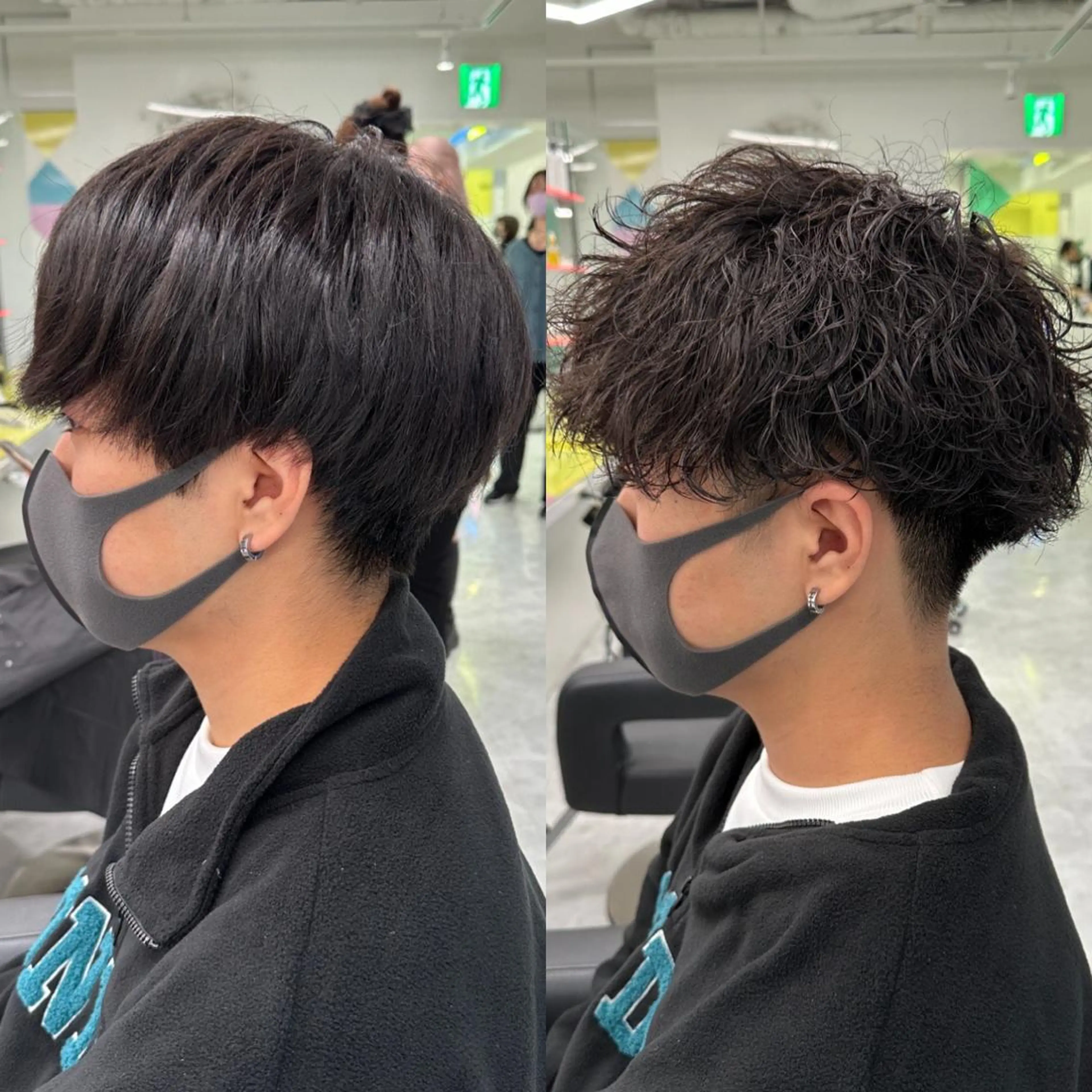 ショート カラー パーマ メンズ 【メンズサロン】 BLUCK 横浜のヘアスタイル